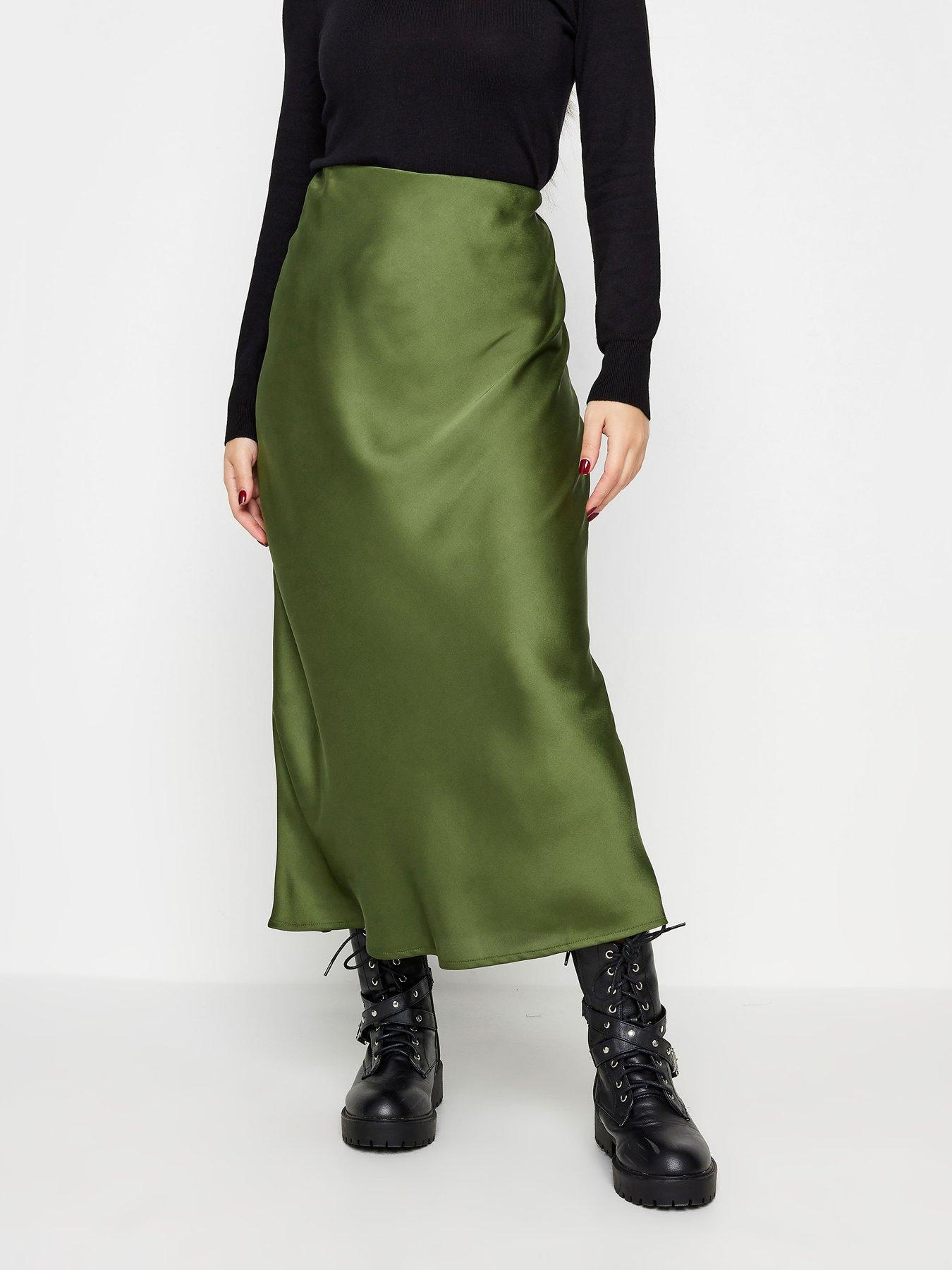 Petite beige bias cut midi skirt sales