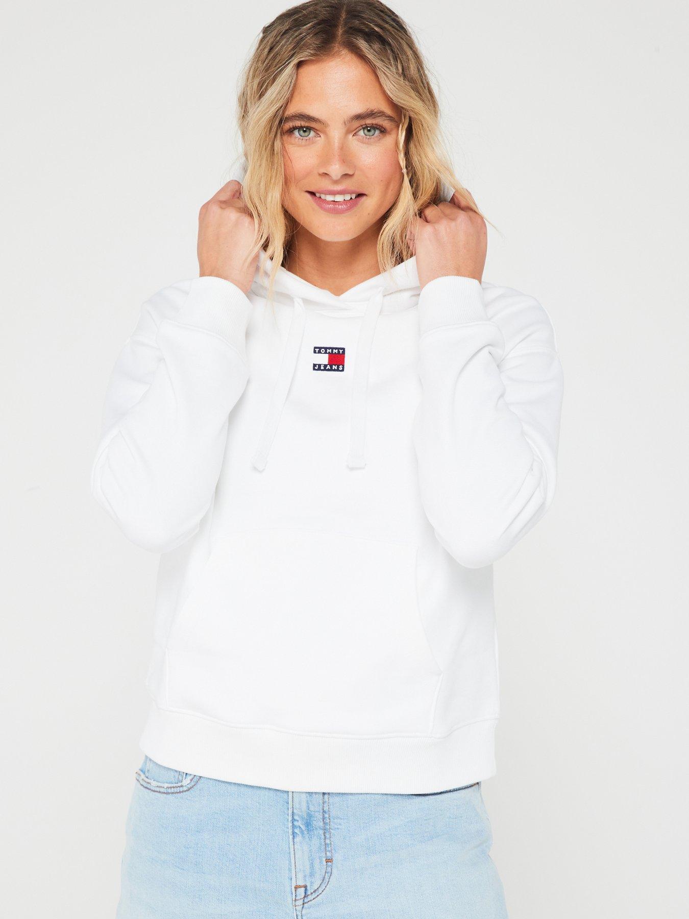 Tommy jeans badge logo hot sale hoodie