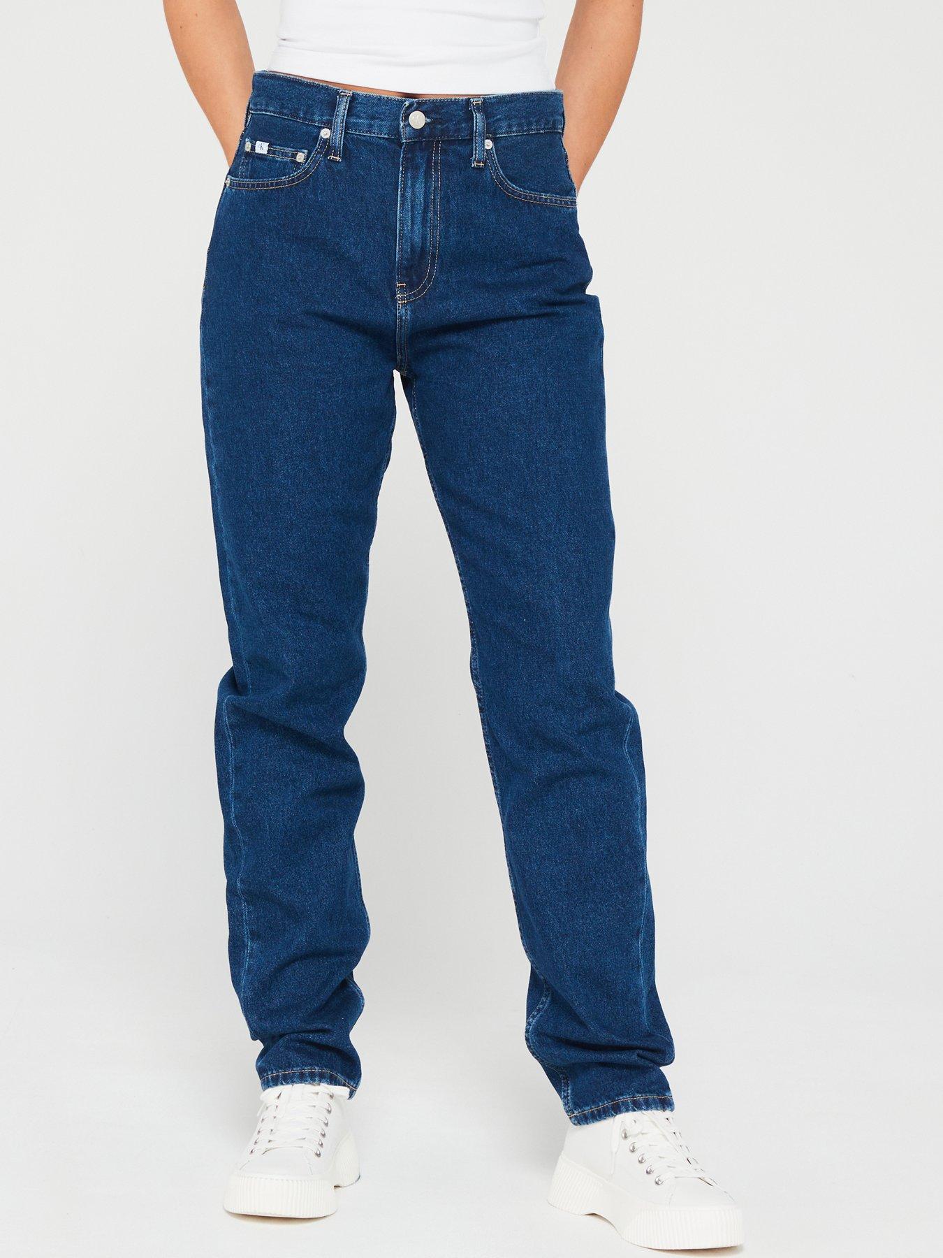 undefined Slim High Rise Jeans - Blue
