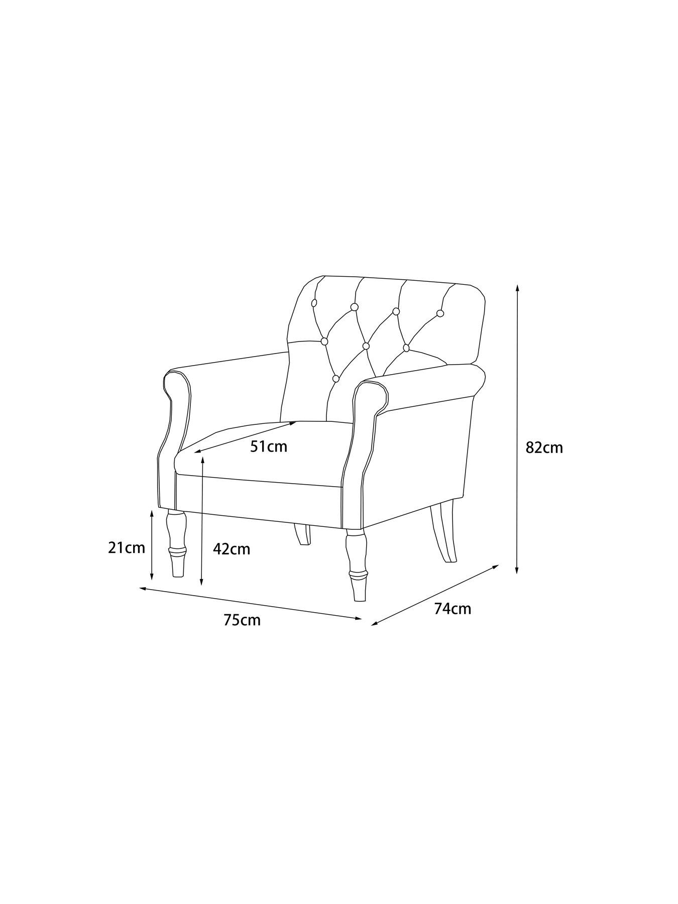 Image 6 of 7 of Very Home Pieper Fabric Accent Chair&nbsp;- FSC&reg; Certified