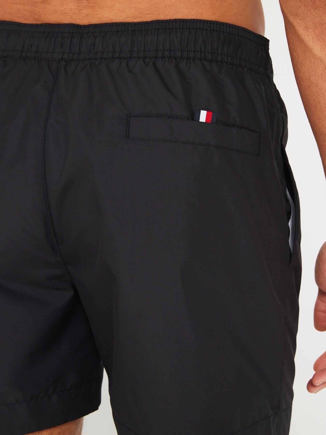  image of tommy-hilfiger-medium-drawstring-swim-shorts-black