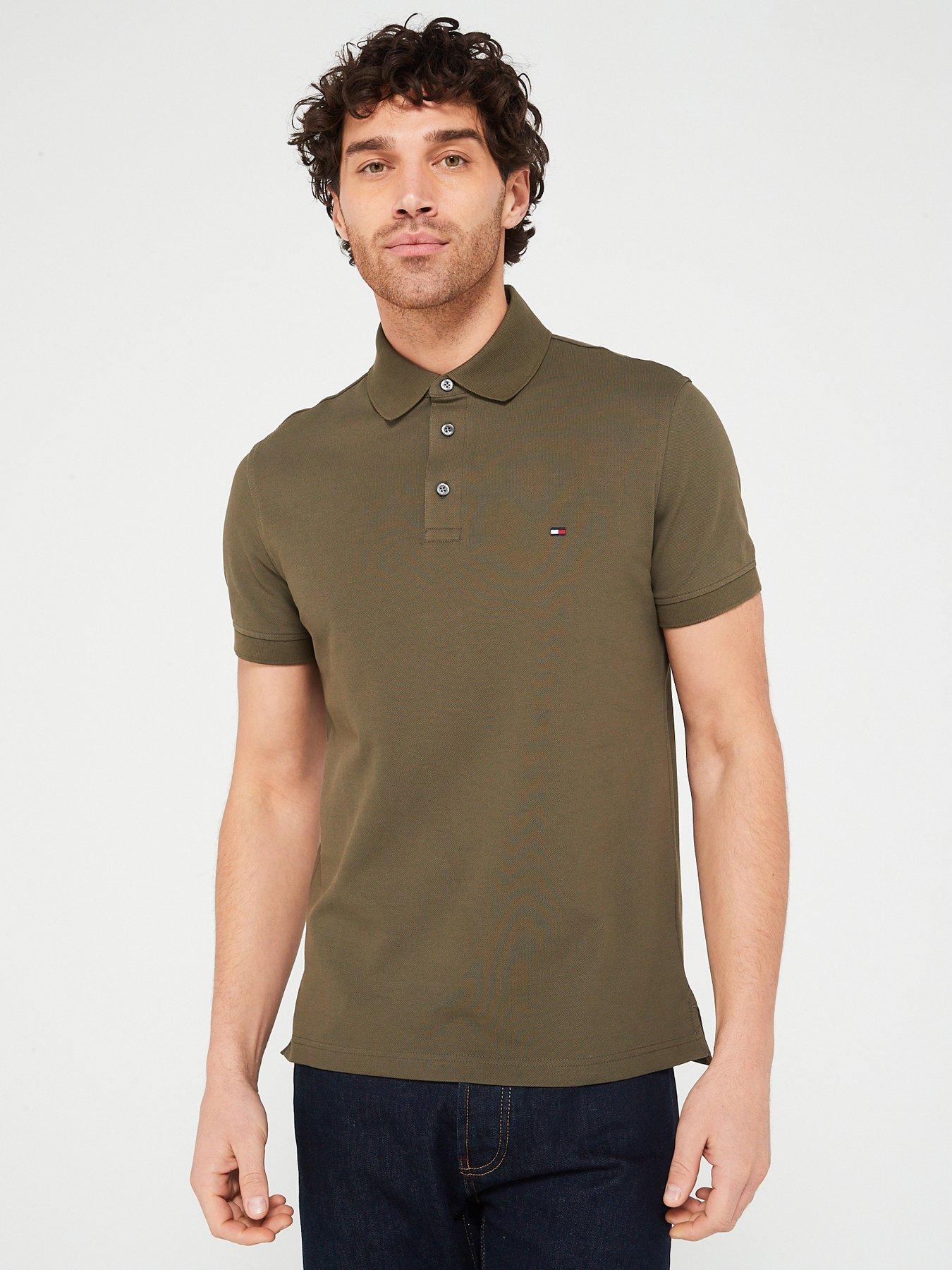 tommy-hilfiger-1985-slim-fit-polo-shirt-khaki