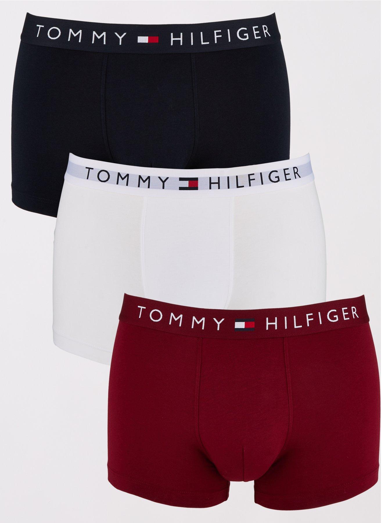 Tommy Hilfiger 3 Pack Contrast Waistband Trunks