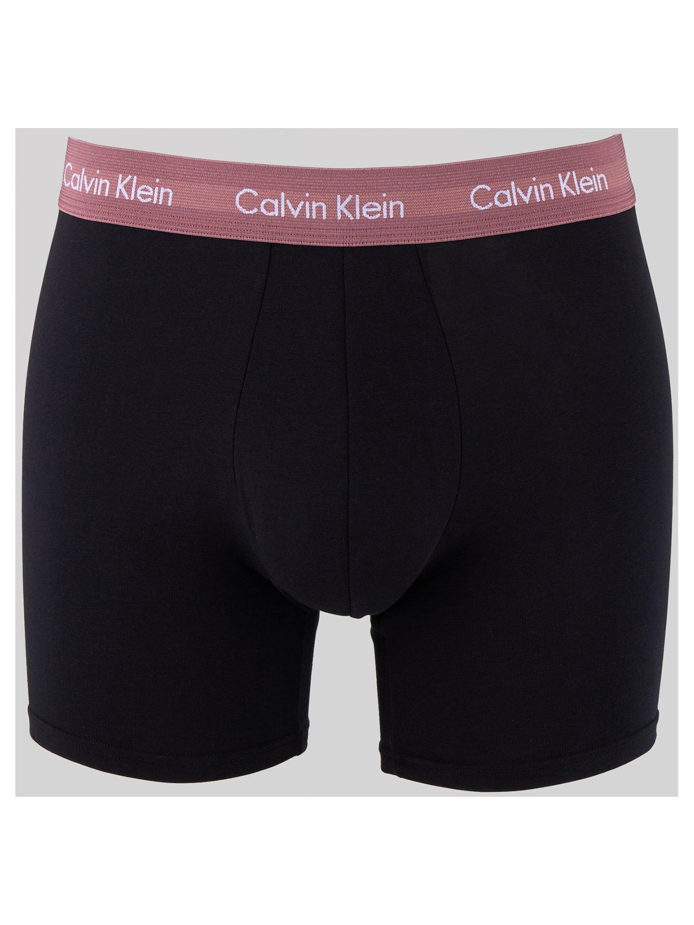 Calvin Klein Modern Cotton Stretch Plus Boxer Briefs (3 Pack) - Black