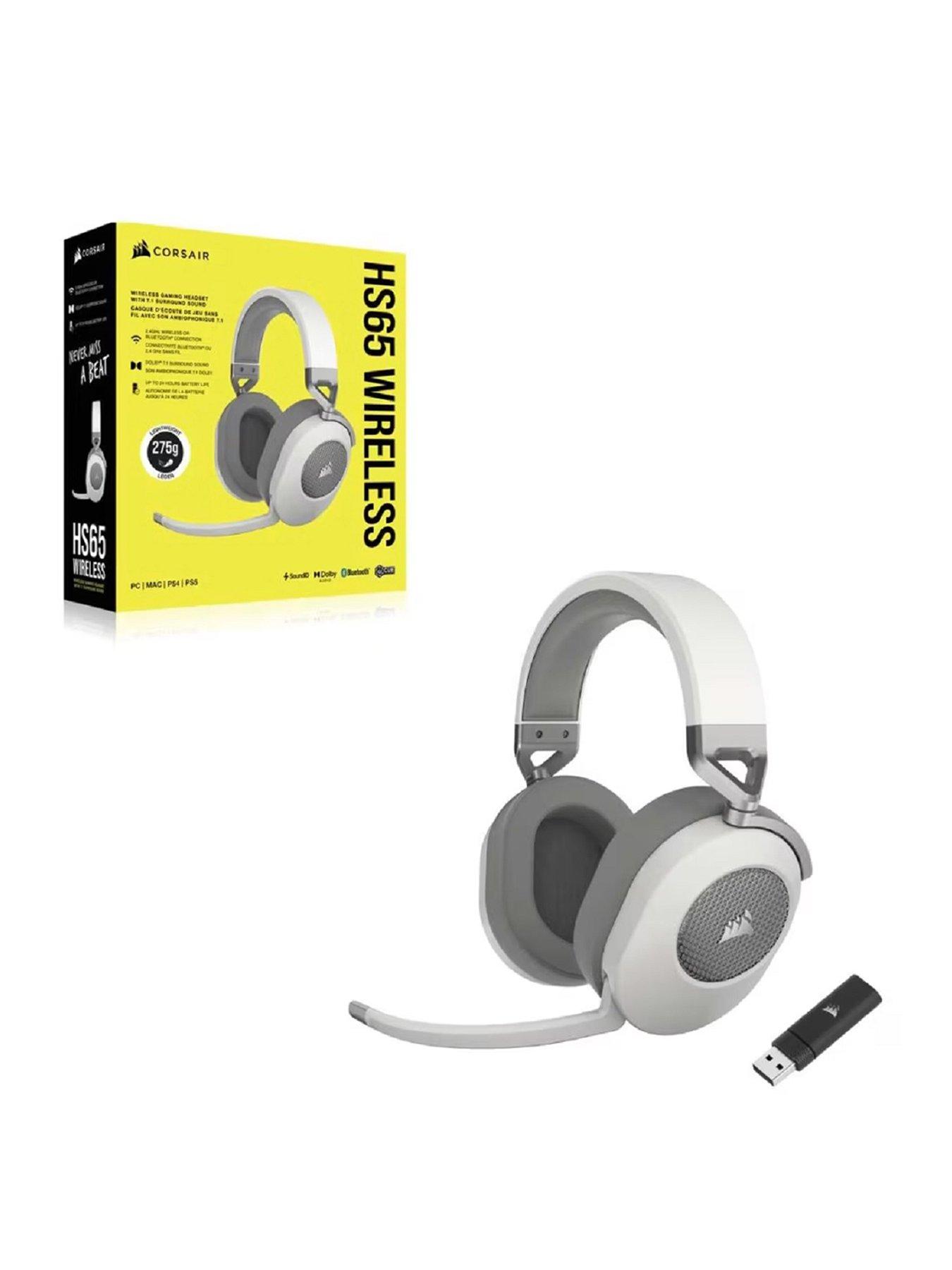 Image 1 of 7 of CORSAIR HS65 Wireless Gaming Headset -&nbsp;White