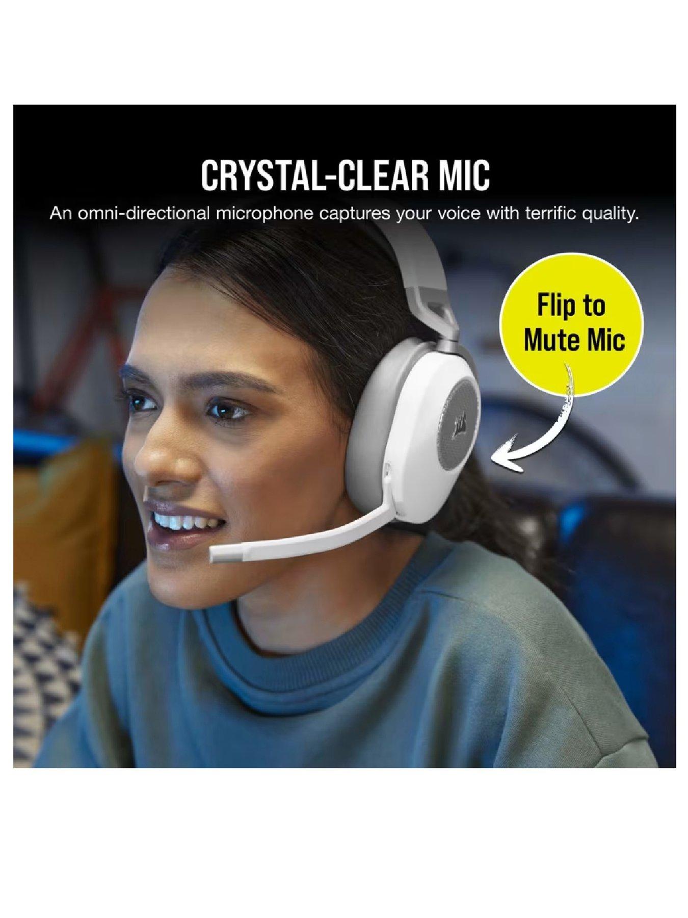 Image 5 of 7 of CORSAIR HS65 Wireless Gaming Headset -&nbsp;White