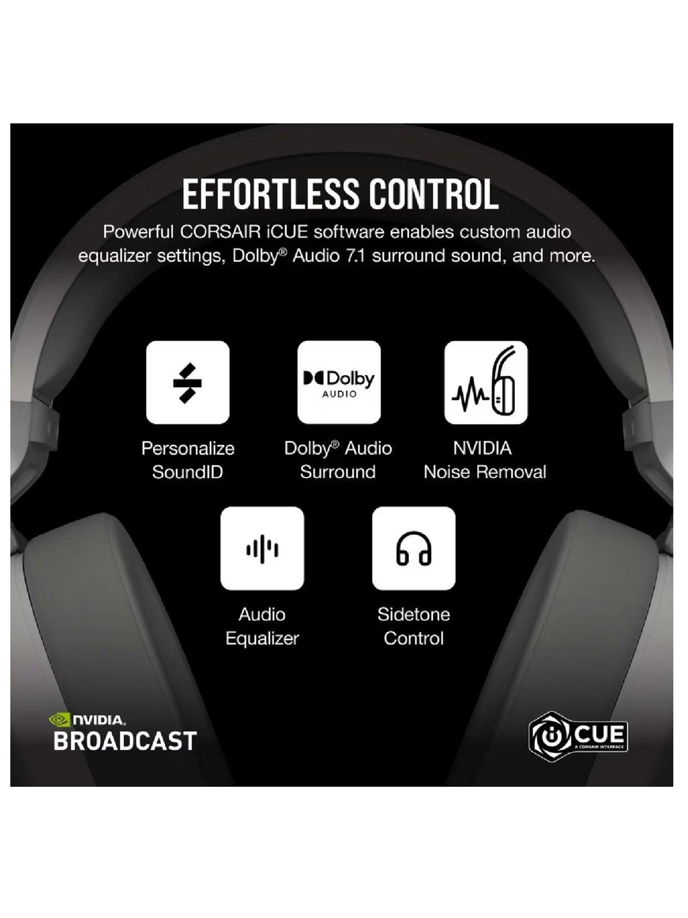 Image 7 of 7 of CORSAIR HS65 Wireless Gaming Headset -&nbsp;White