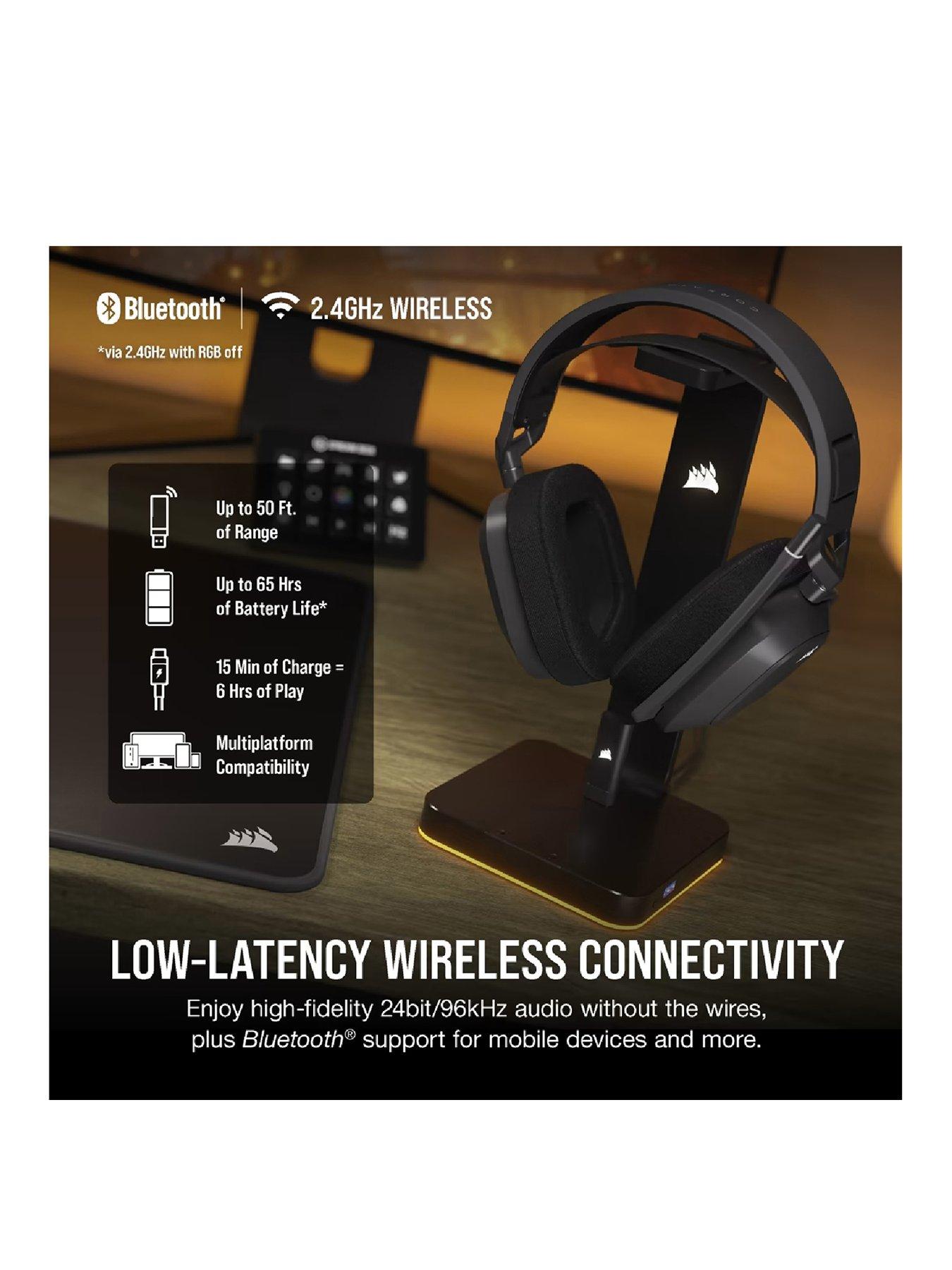  image of corsair-hs80-max-wl-headset-steel-gray