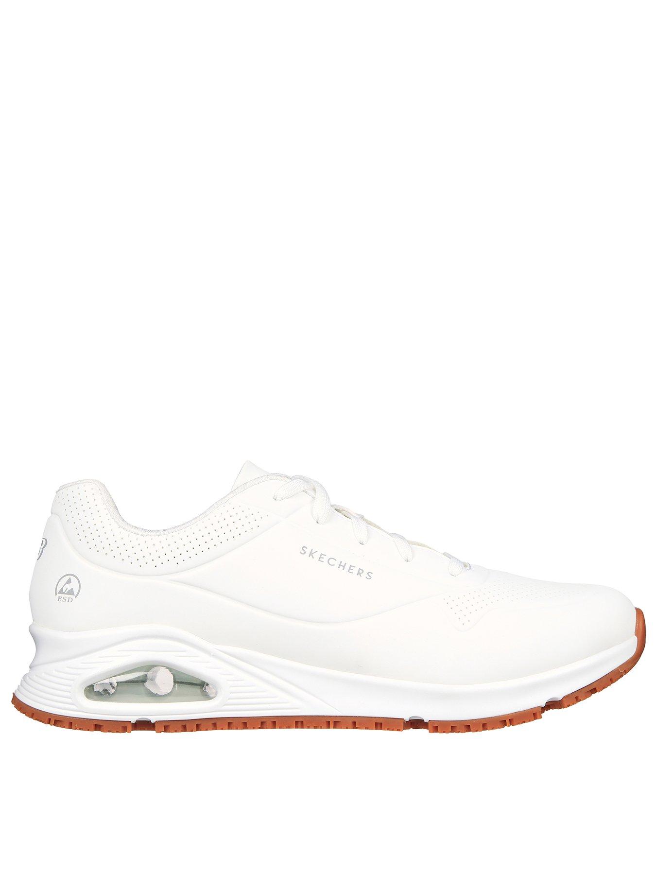 Skechers Uno Slip Resistant Work Trainers - White