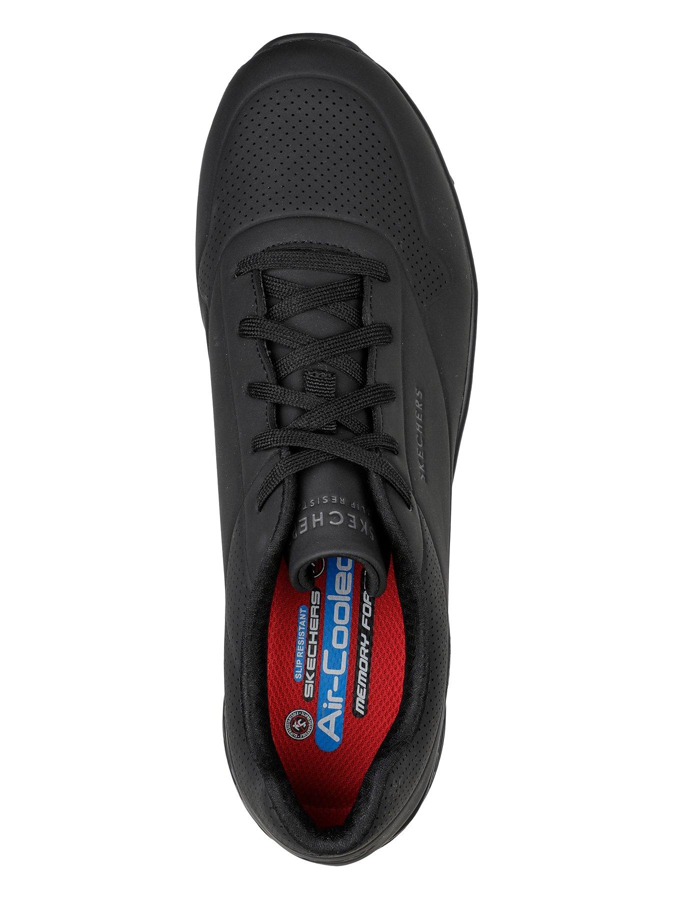 image of skechers-uno-slip-resistant-work-trainers-black
