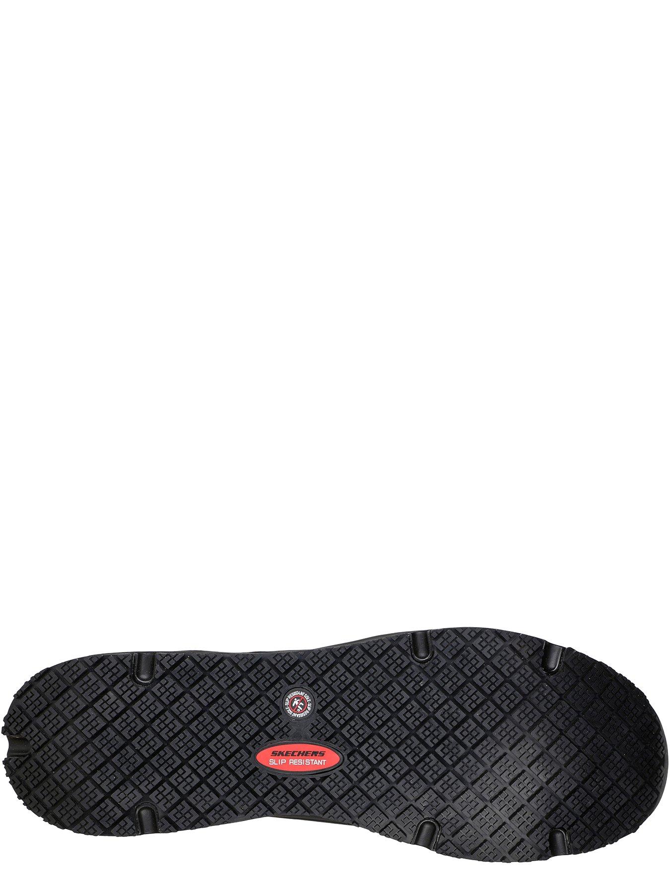  image of skechers-uno-slip-resistant-work-trainers-black