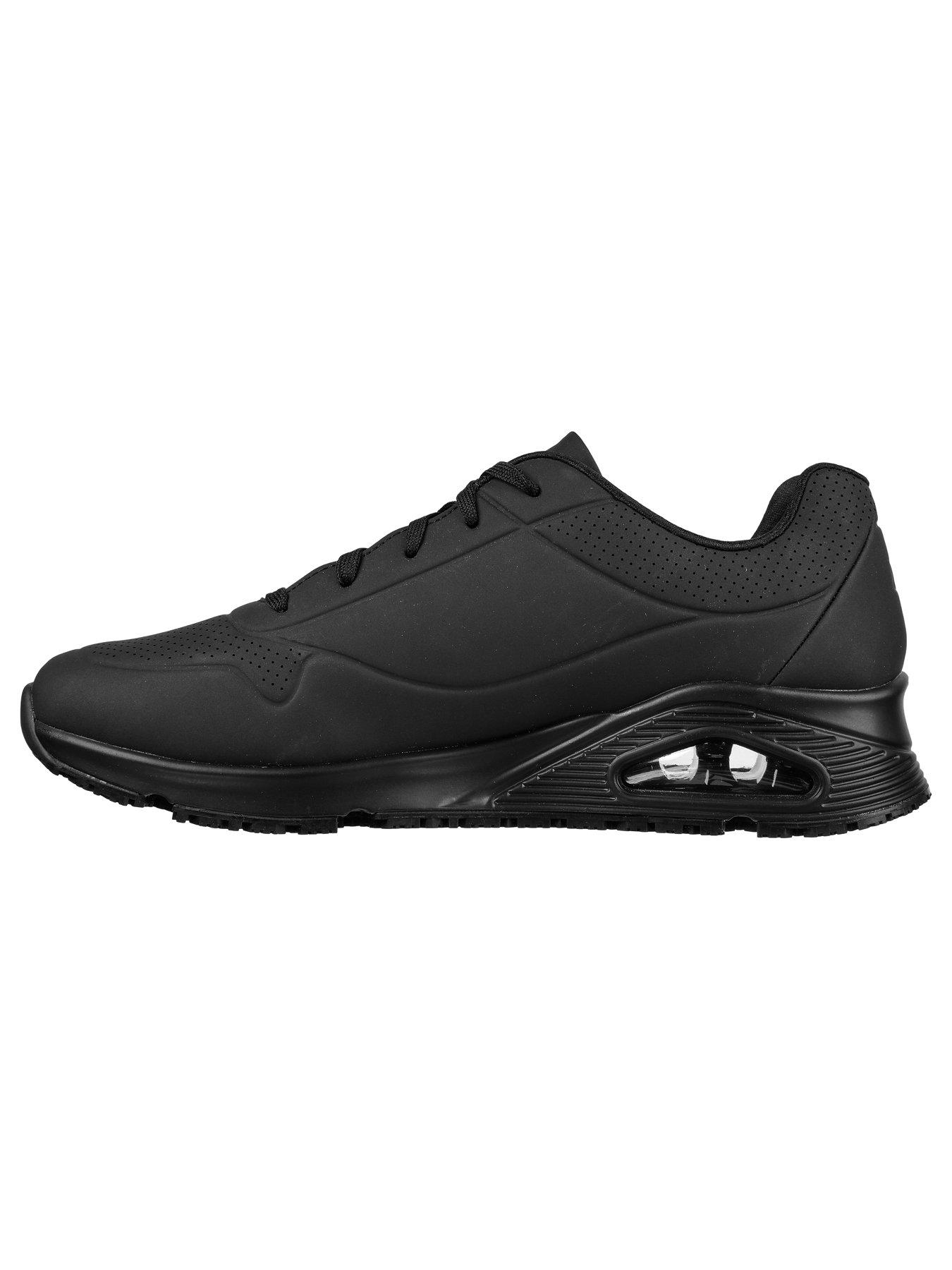  image of skechers-uno-slip-resistant-work-trainers-black