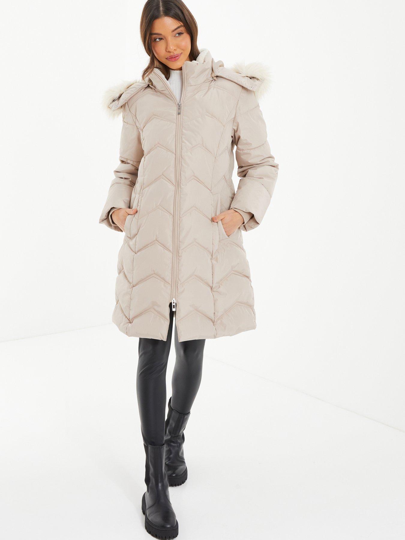 Quiz padded coat on sale