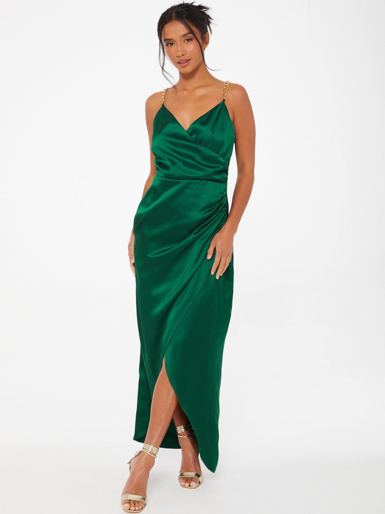 Quiz wrap cheap maxi dress