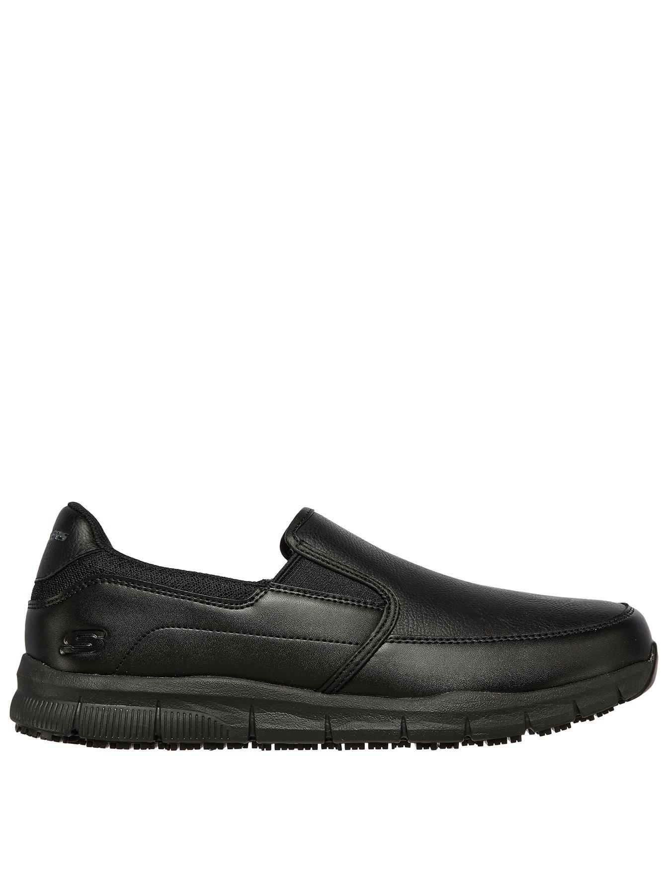 undefined Work Nampa Groton Slip Resistant Slip On Trainers - Black