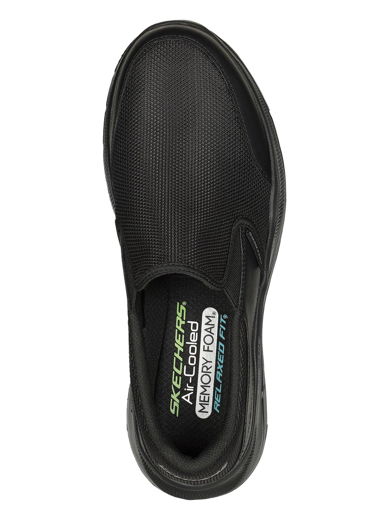 Skechers Equalizer 5.0 Relaxed Fit Slip On Trainers Black littlewoods