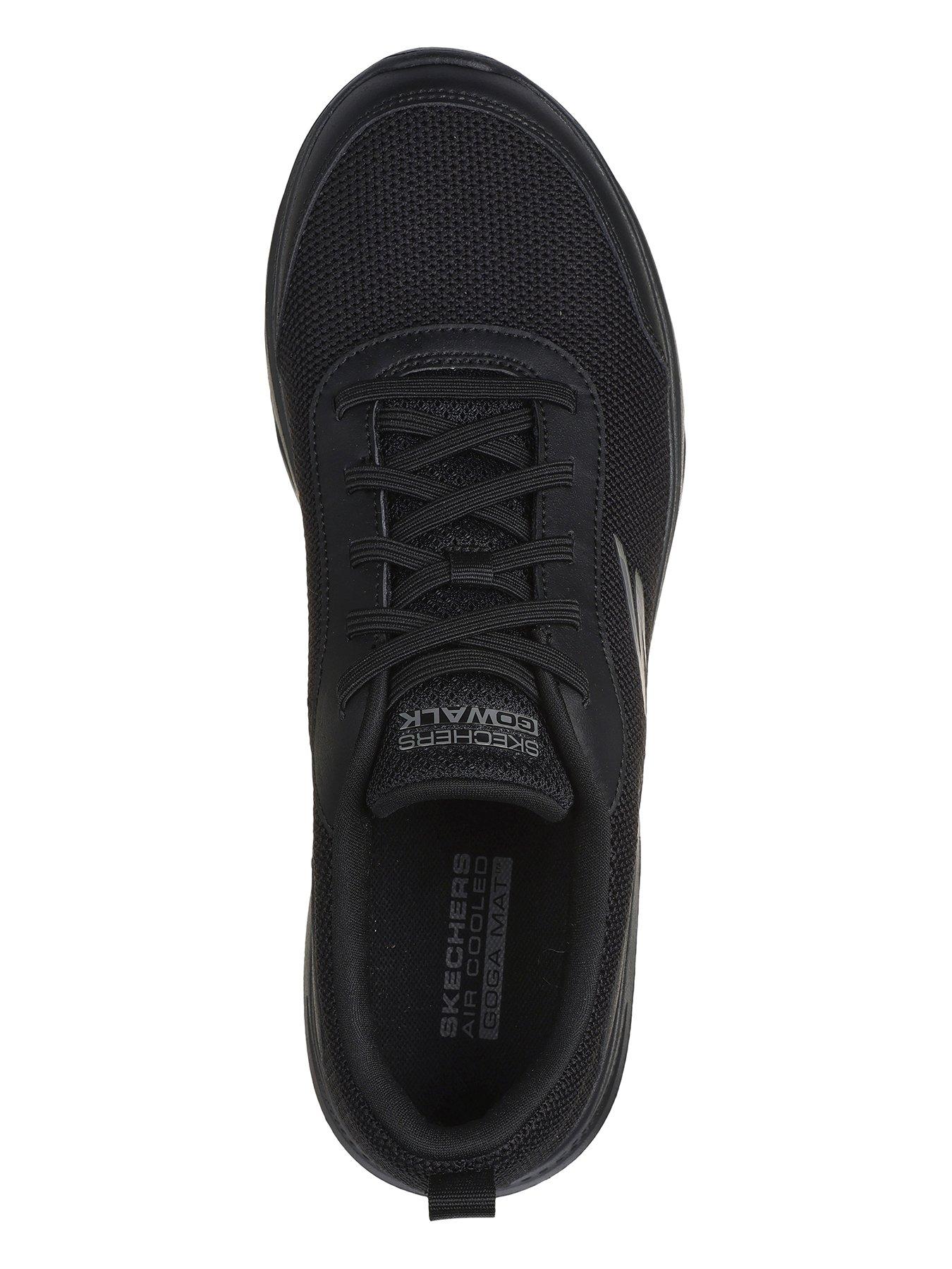 Skechers Go Walk 7 Hyper Pillars Slip On Trainers Black littlewoods