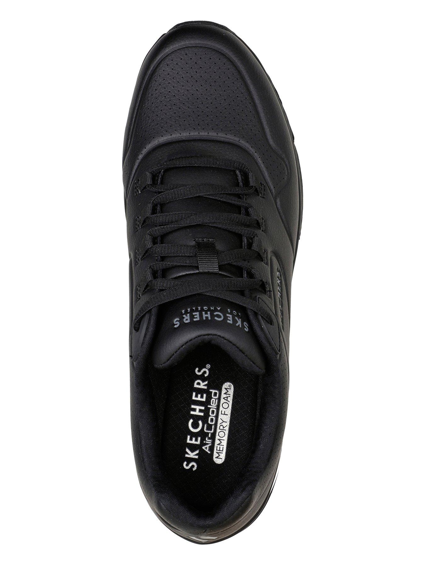 Image 3 of 5 of Skechers Uno 2 Lace Up Air Cooled Trainers - Black