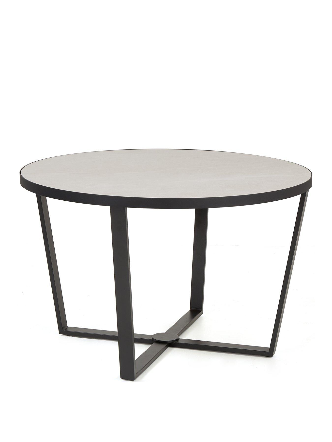  image of michelle-keegan-home-cortes-120-cm-ceramic-topnbspdining-table-4-chairs