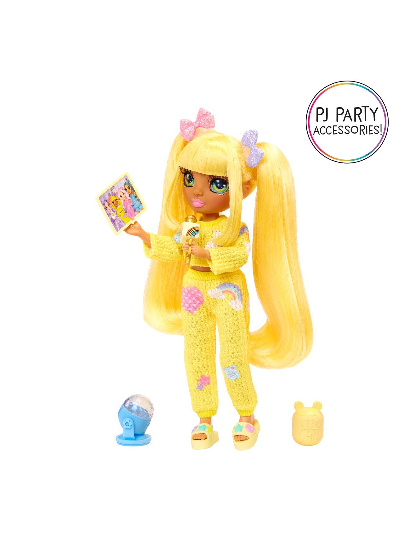  image of rainbow-high-junior-high-pj-party-fashion-doll-sunnynbspyellow
