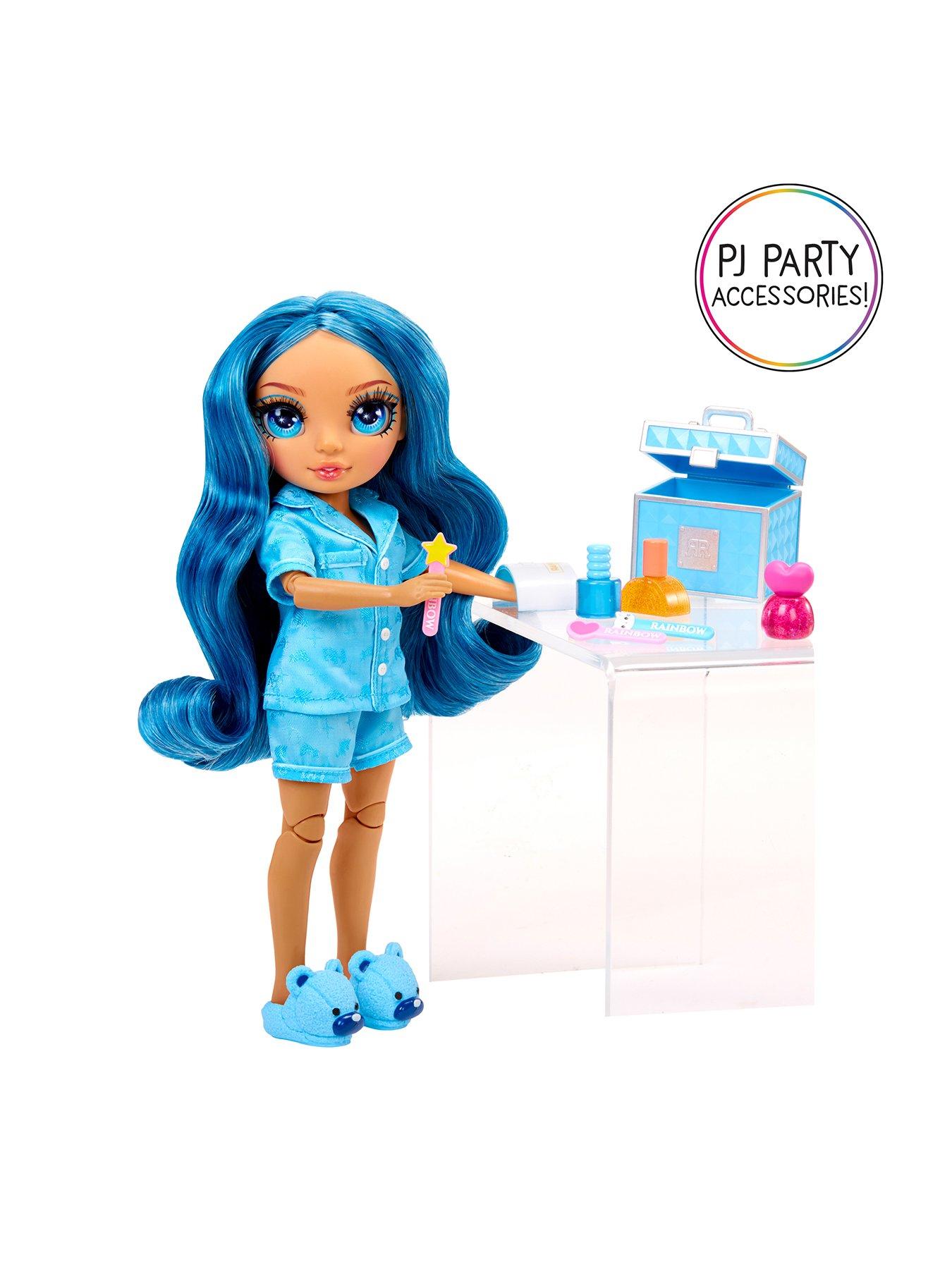  image of rainbow-high-junior-high-pj-party-fashion-doll-skyler-blue