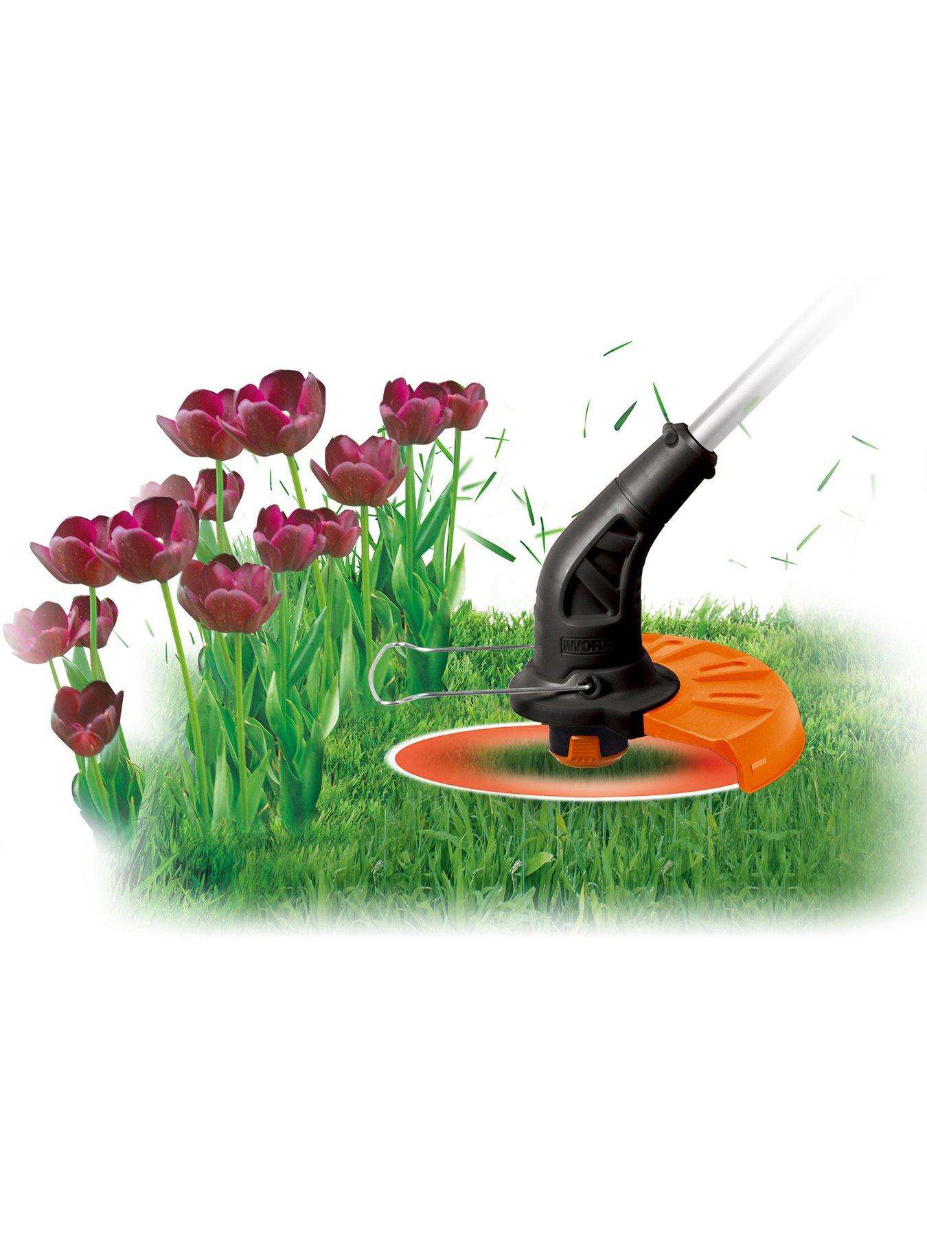  image of worx-20v-25cm-cordless-grass-trimmer-with-x1-20ah-battery-amp-charger