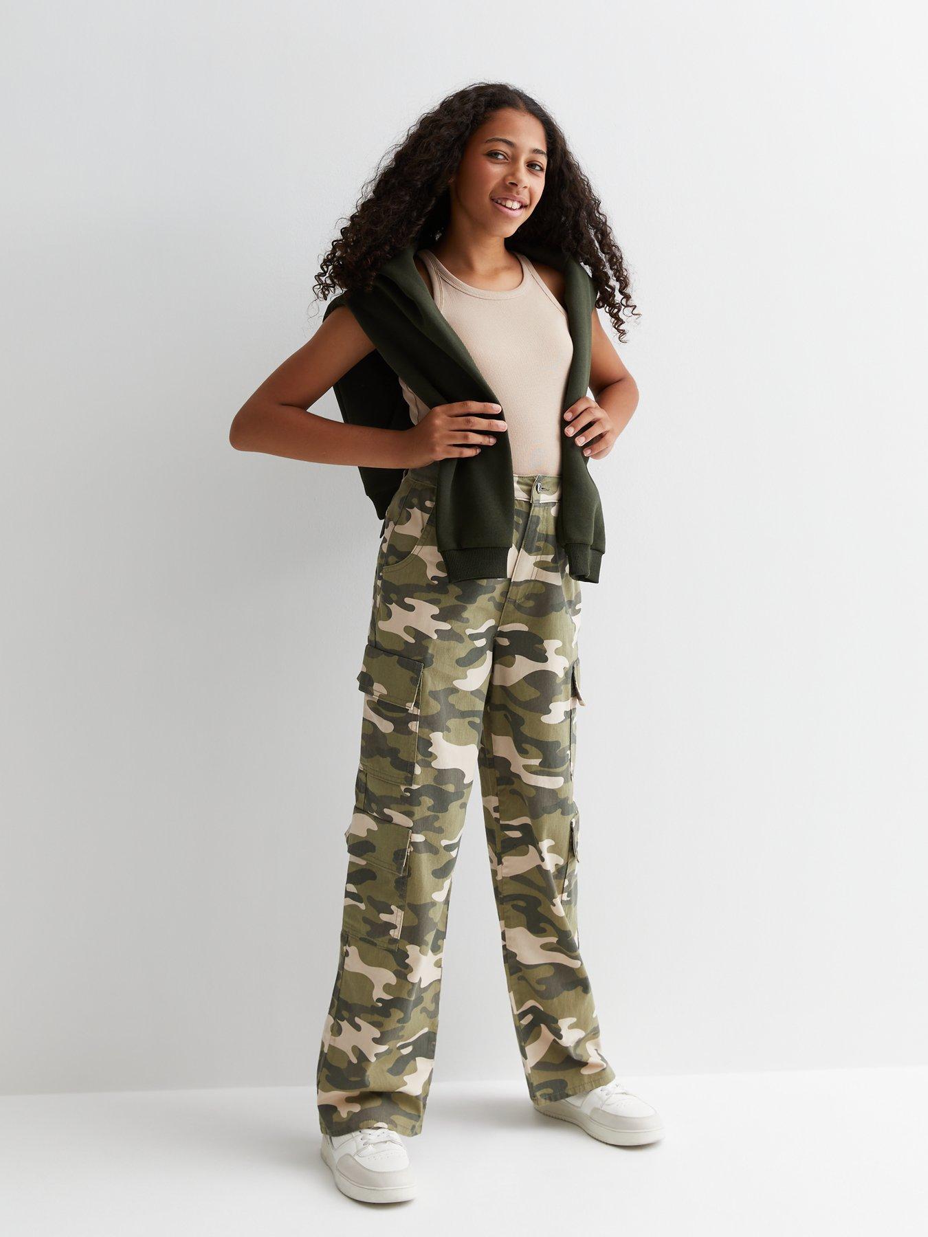 Camo trousers new on sale look