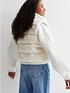  image of new-look-915-girls-cream-faux-fur-high-neck-gilet