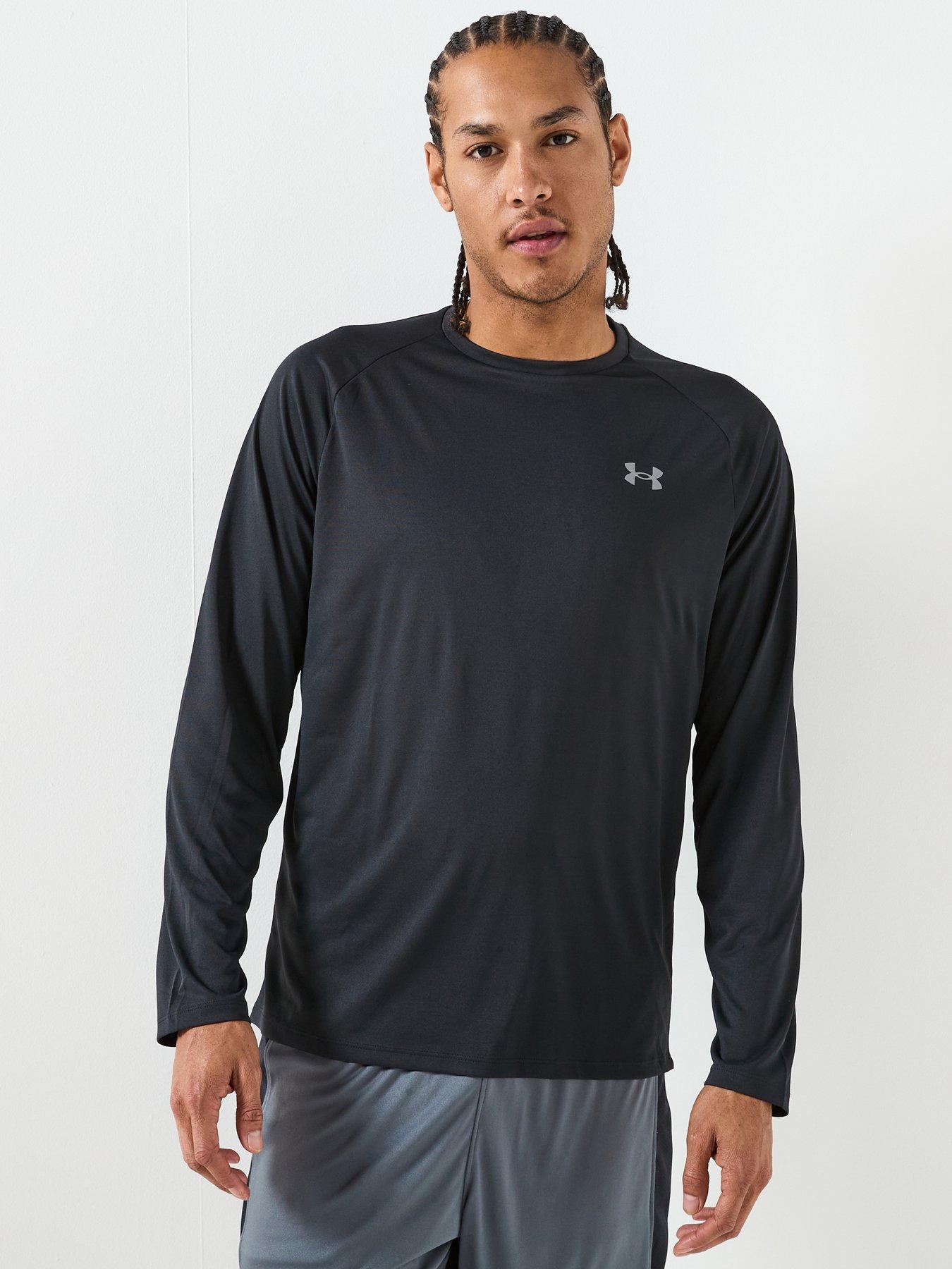 UNDER ARMOUR Mens Training Tech 2.0 Long Sleeve T-shirt - Black