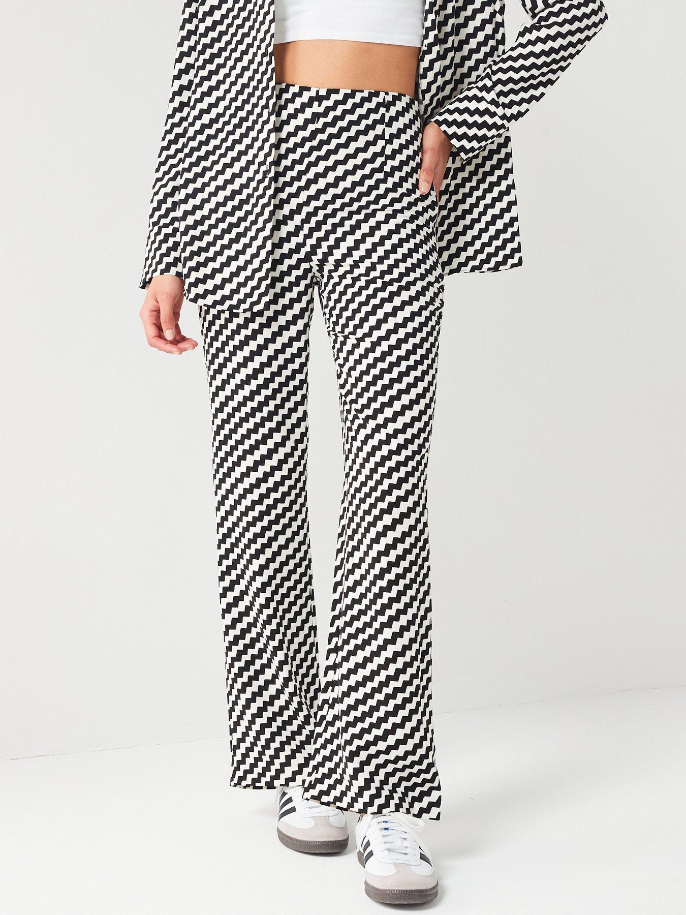 undefined Crepe Ed Stripe Trouser Co-Ord - Print