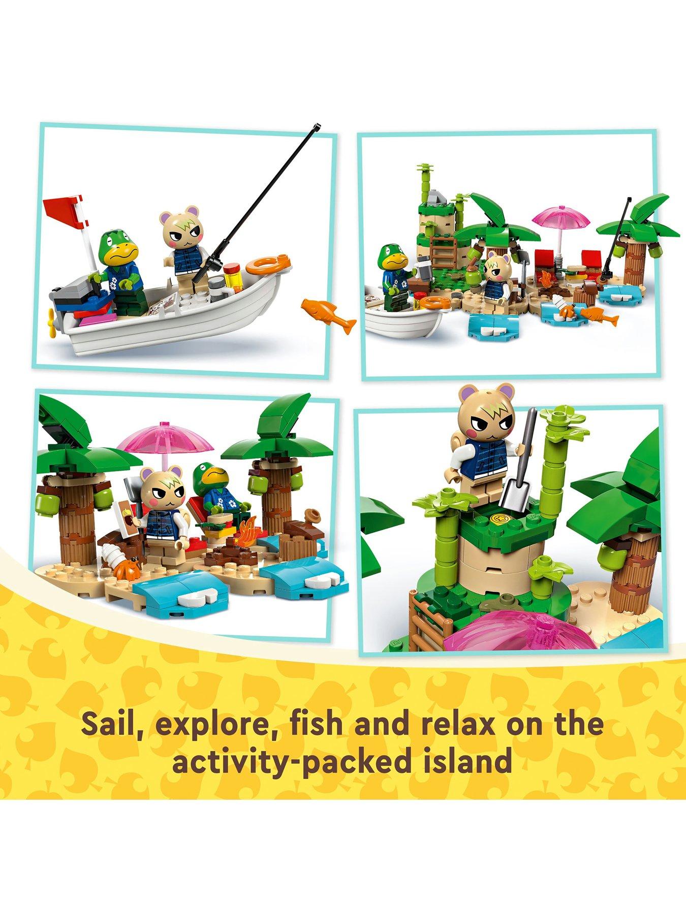  image of lego-animal-crossing-island-boat-ride-w-kappn-amp-marshall-77048
