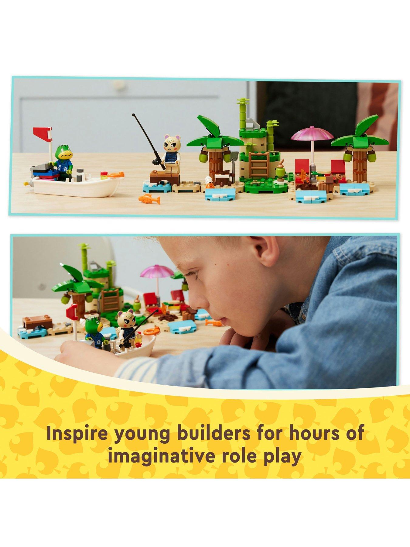  image of lego-animal-crossing-island-boat-ride-w-kappn-amp-marshall-77048