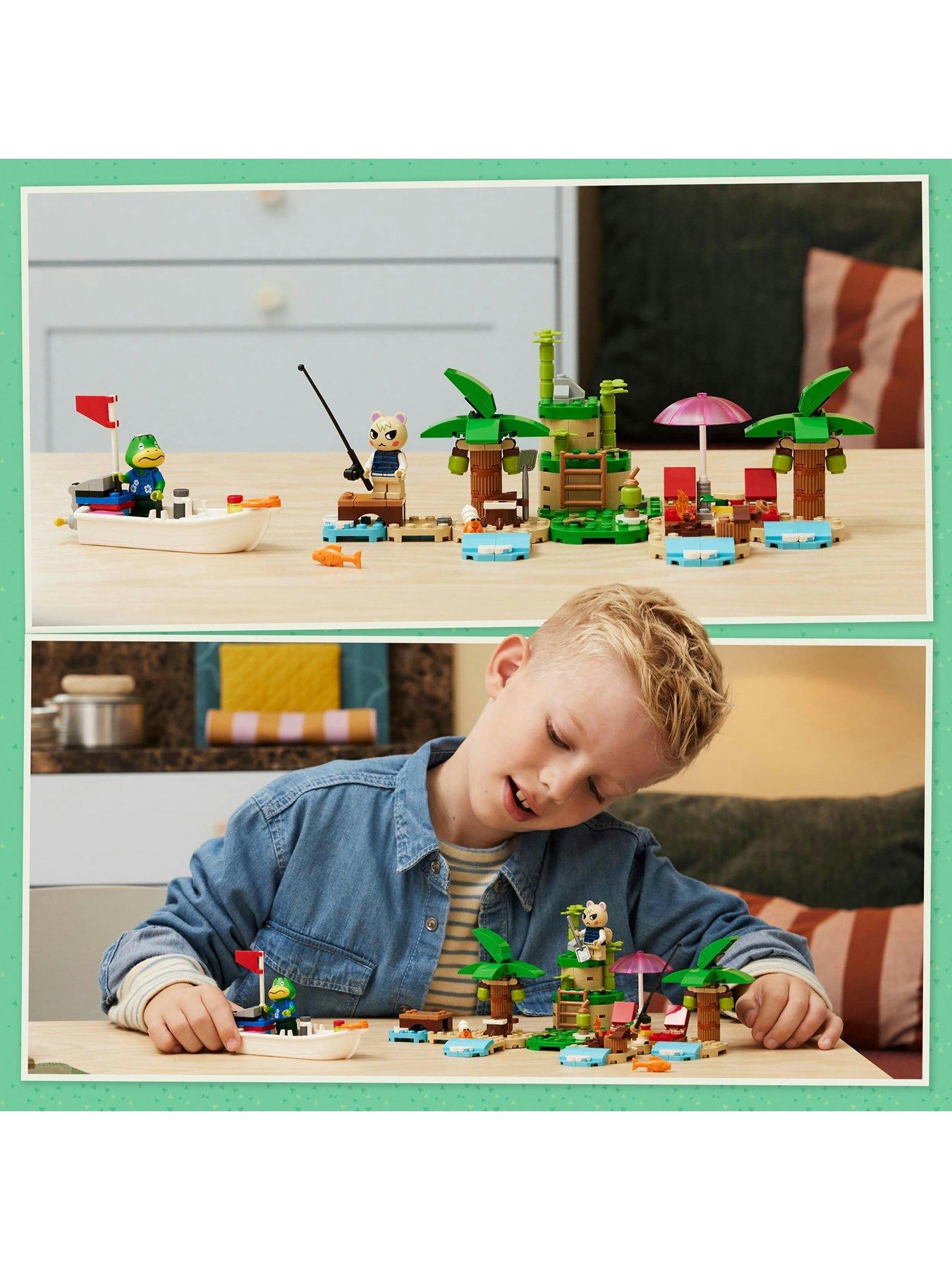  image of lego-animal-crossing-island-boat-ride-w-kappn-amp-marshall-77048