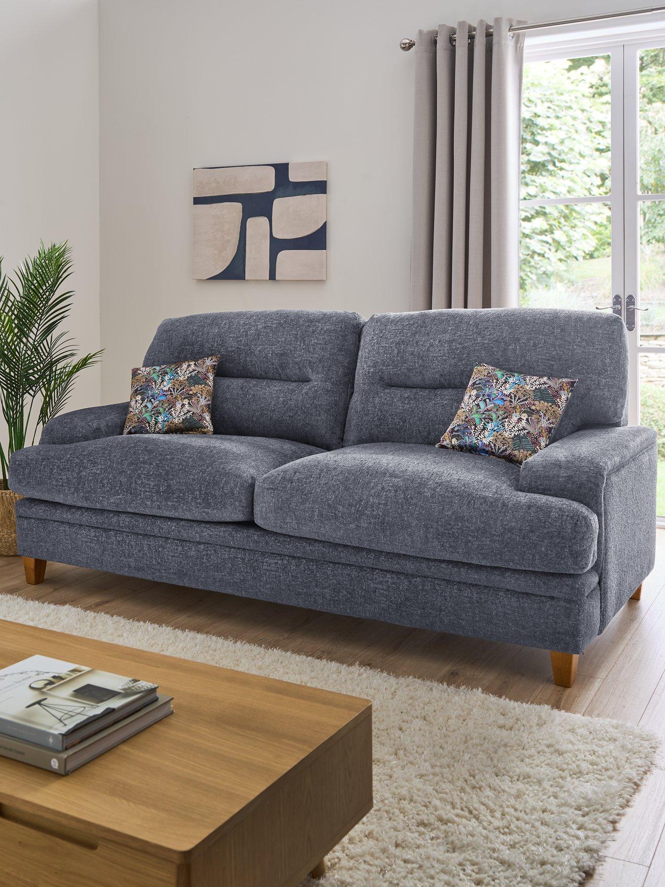 undefined Trieste 3 Seater Fabric Sofa - Made to order in the UK