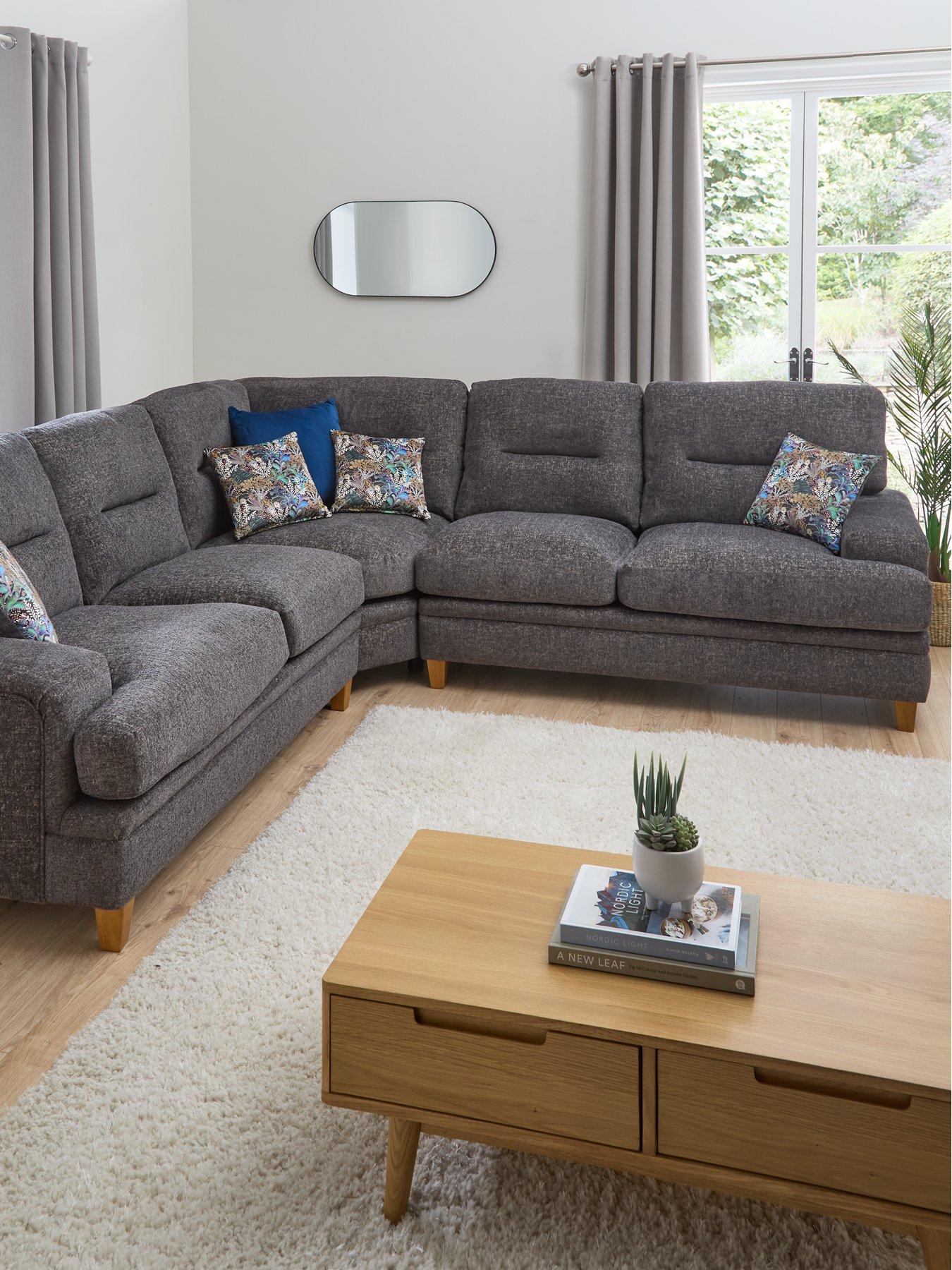 Image 1 of 6 of Very Home Trieste Fabric Corner Group Sofa&nbsp;- Made to order in the UK