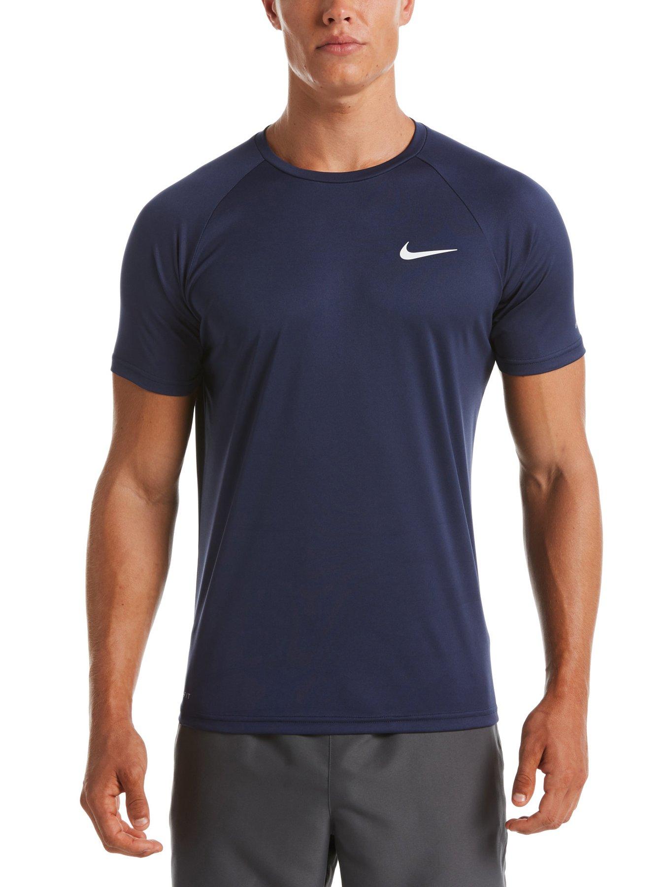 image of nike-mens-essentials-hydro-short-sleeve-hydroguard-navy