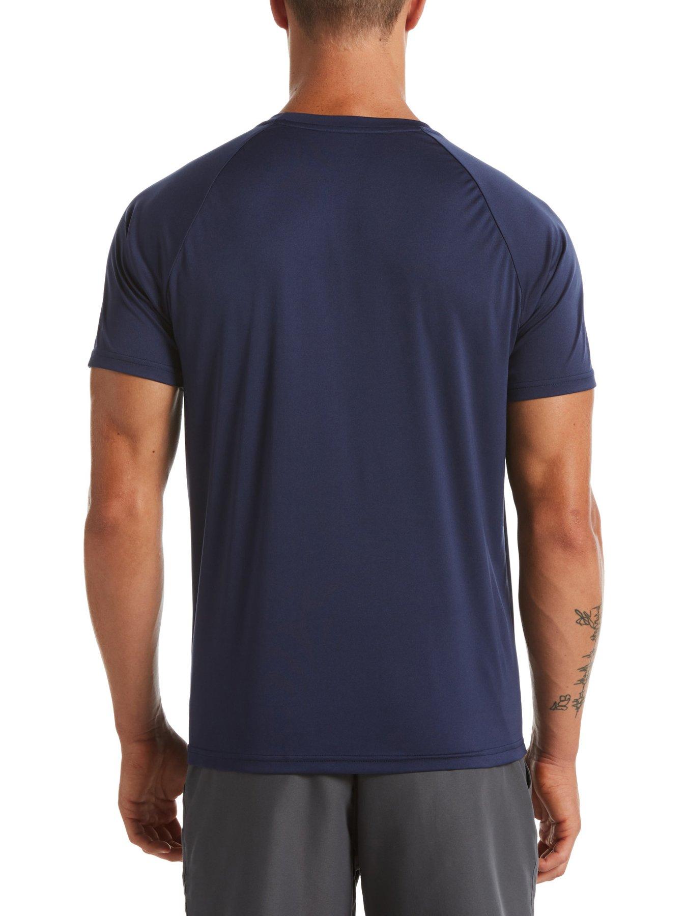  image of nike-mens-essentials-hydro-short-sleeve-hydroguard-navy