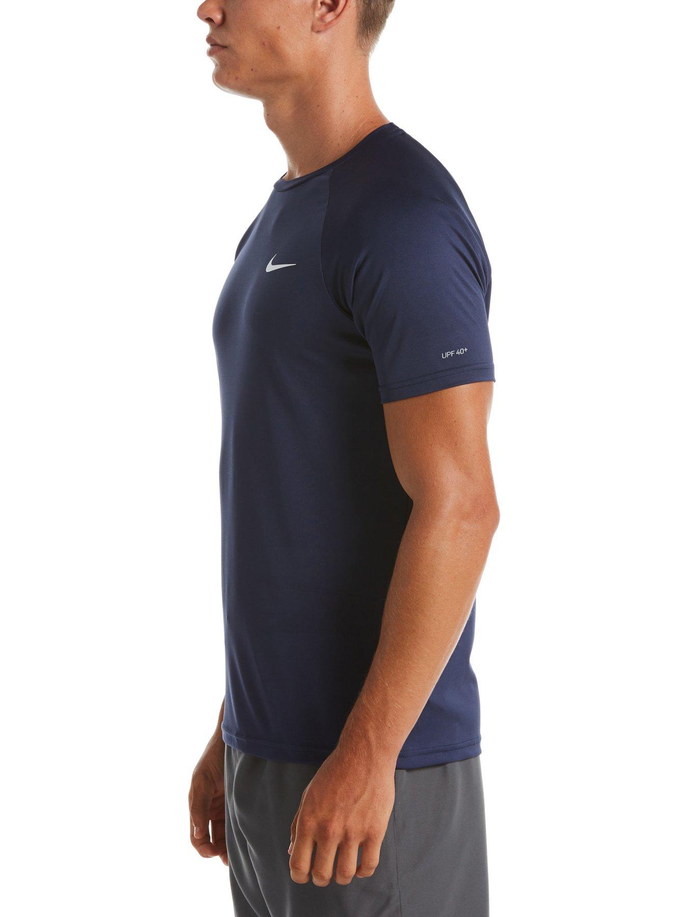  image of nike-mens-essentials-hydro-short-sleeve-hydroguard-navy