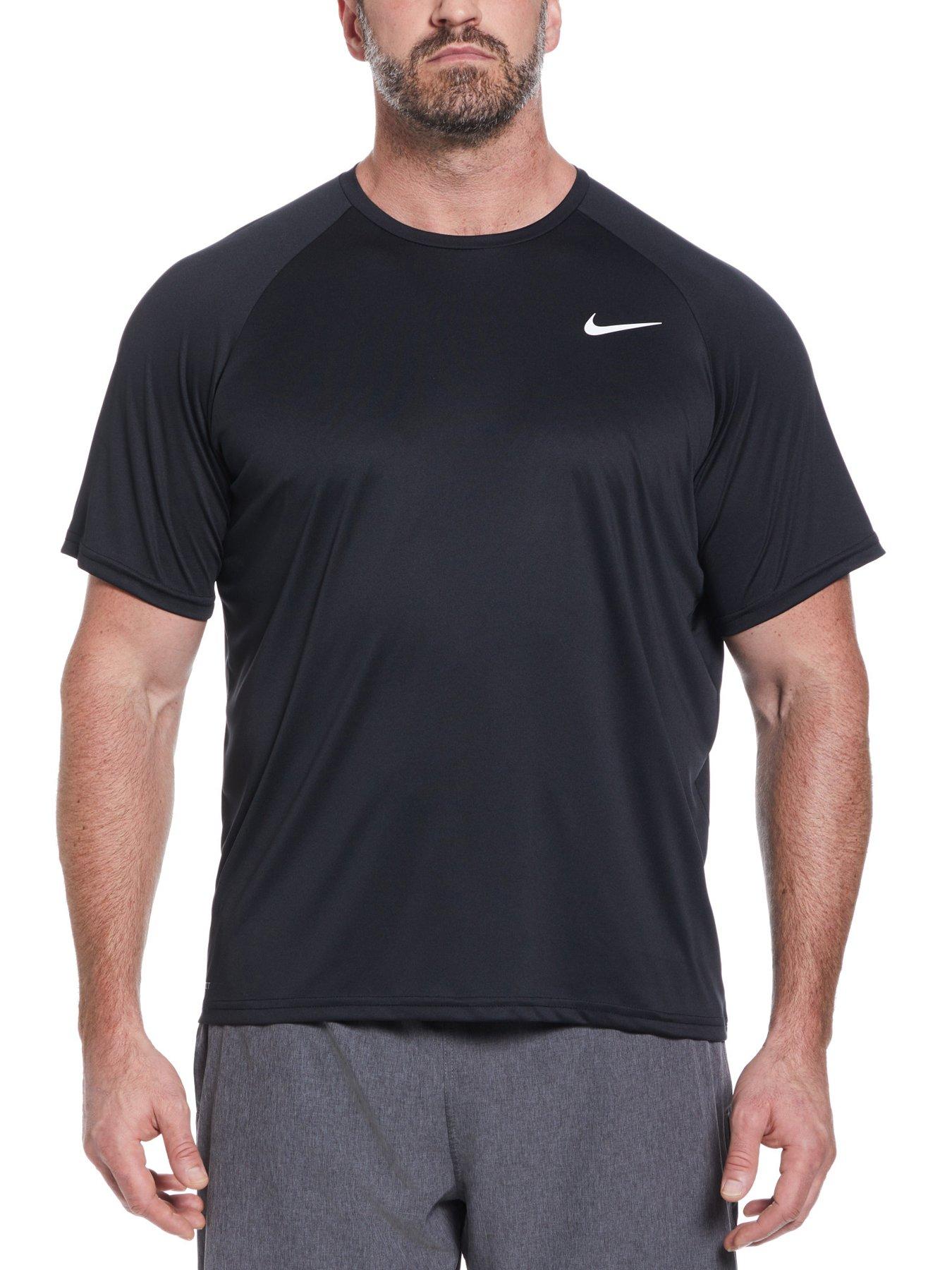 undefined Mens Short Sleeve Hydroguard T Shirt - Black
