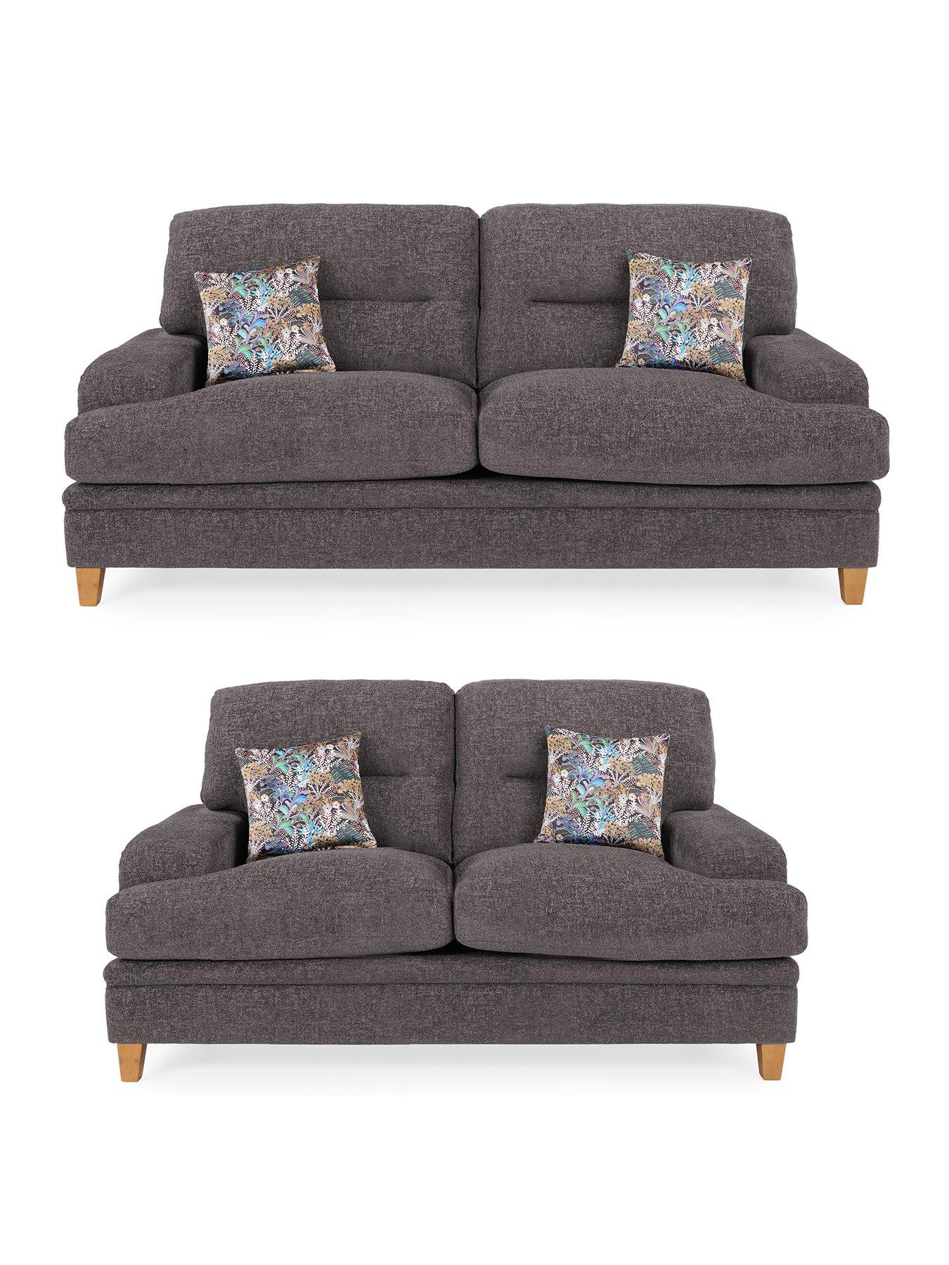 Image 1 of 5 of Very Home Trieste 3 Seater&nbsp;+ 2 Seater&nbsp;Fabric Sofa Set (Buy and SAVE!)&nbsp;- Made to order in the UK