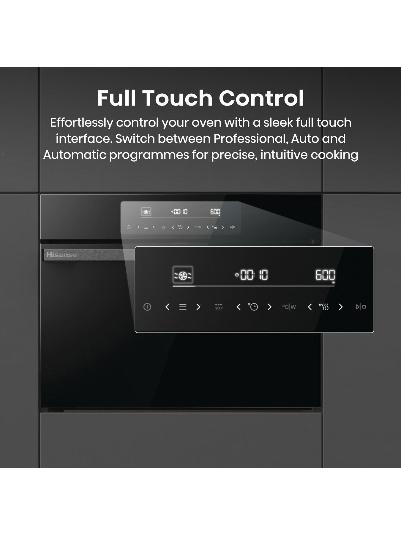 Image 3 of 7 of Hisense Hi6 BlackLine BIM45342ADBGUK Built-In Multifunctional Compact Electric Single Oven with Microwave - Jet Black