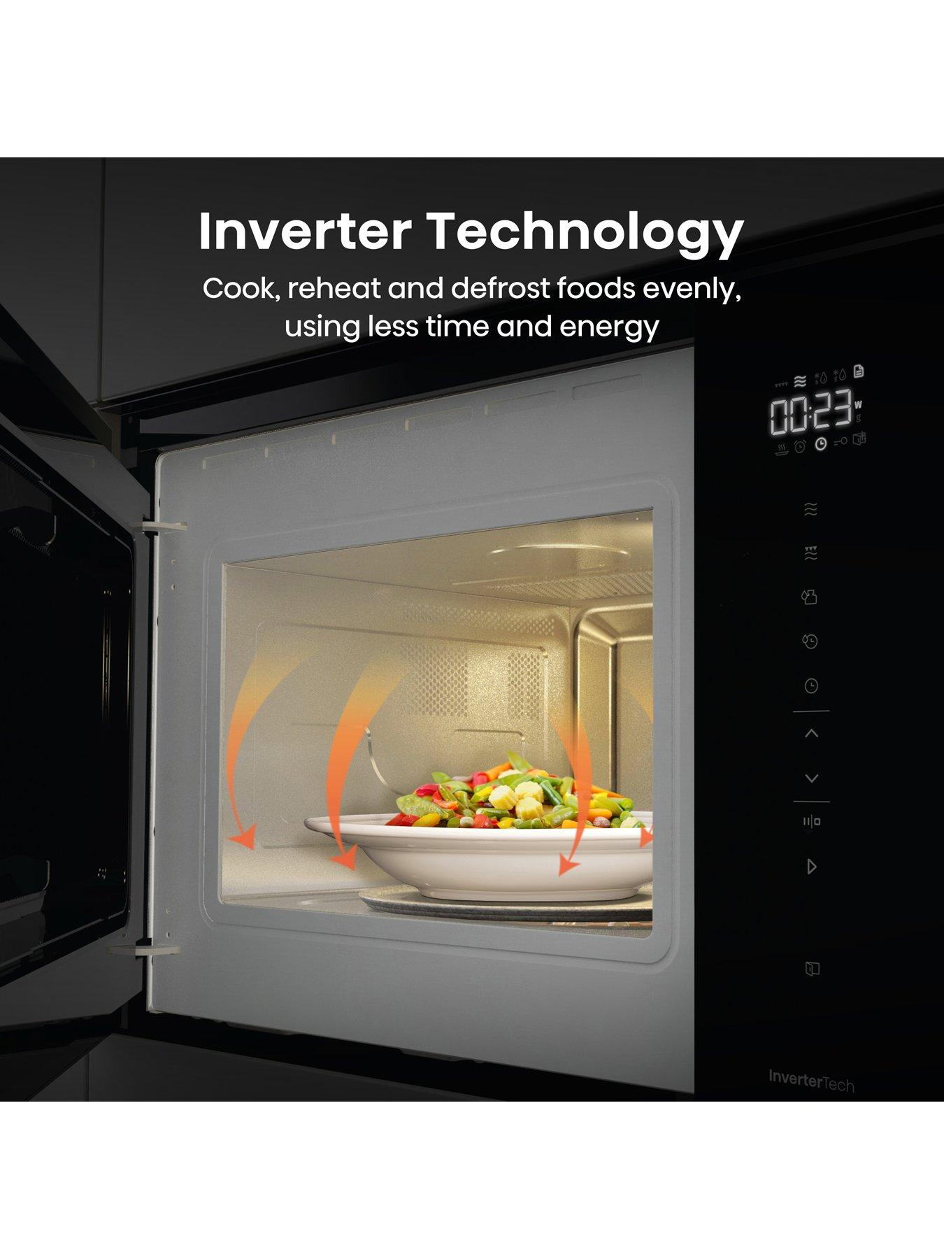  image of hisense-hi6-blackline-bim325gi63dbguk-built-in-25l-solo-microwave-with-grill-jetnbspblack