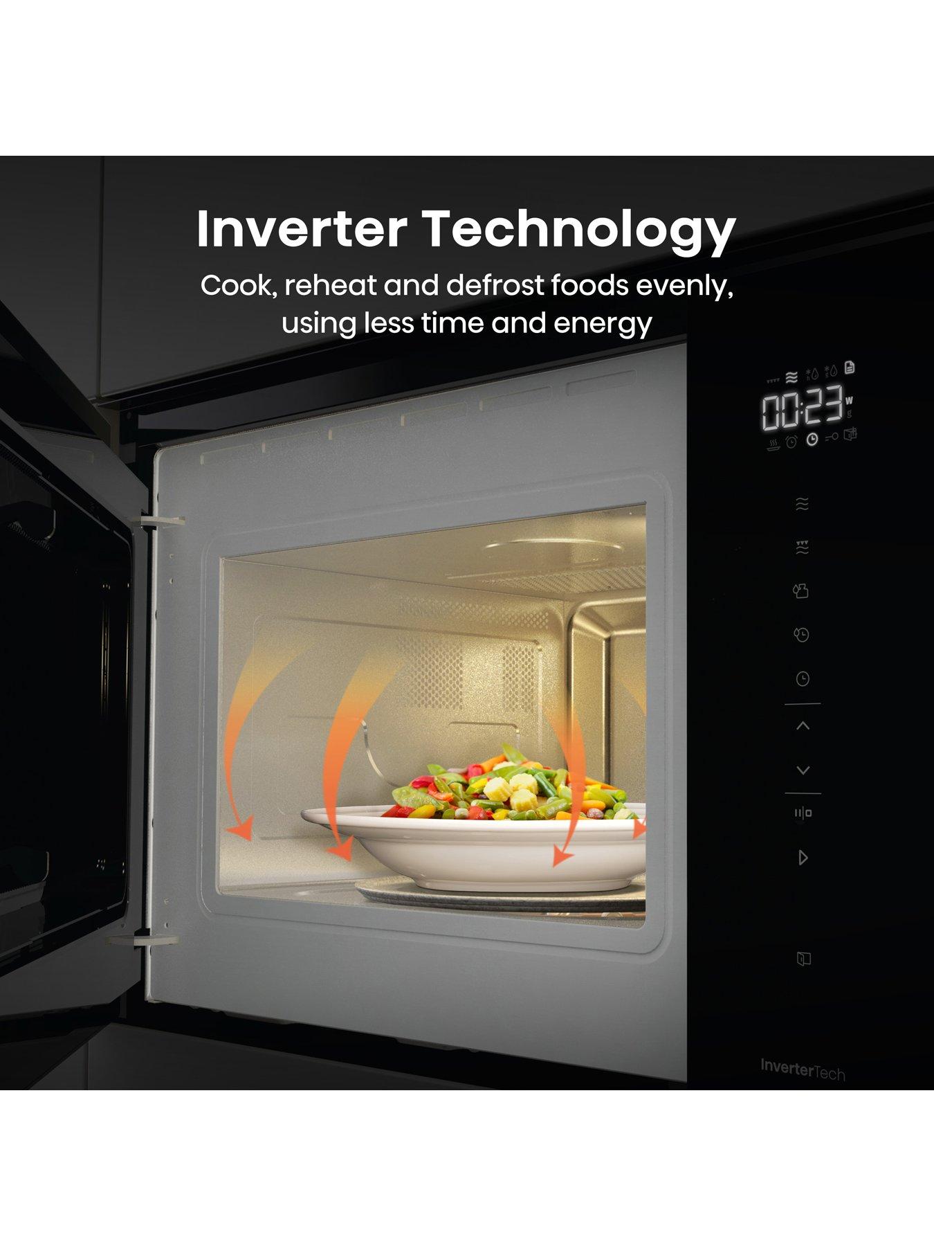 Image 5 of 7 of Hisense Hi6 BlackLine BIM325GI63DBGUK Built-In 25L Solo Microwave with Grill - Jet&nbsp;Black