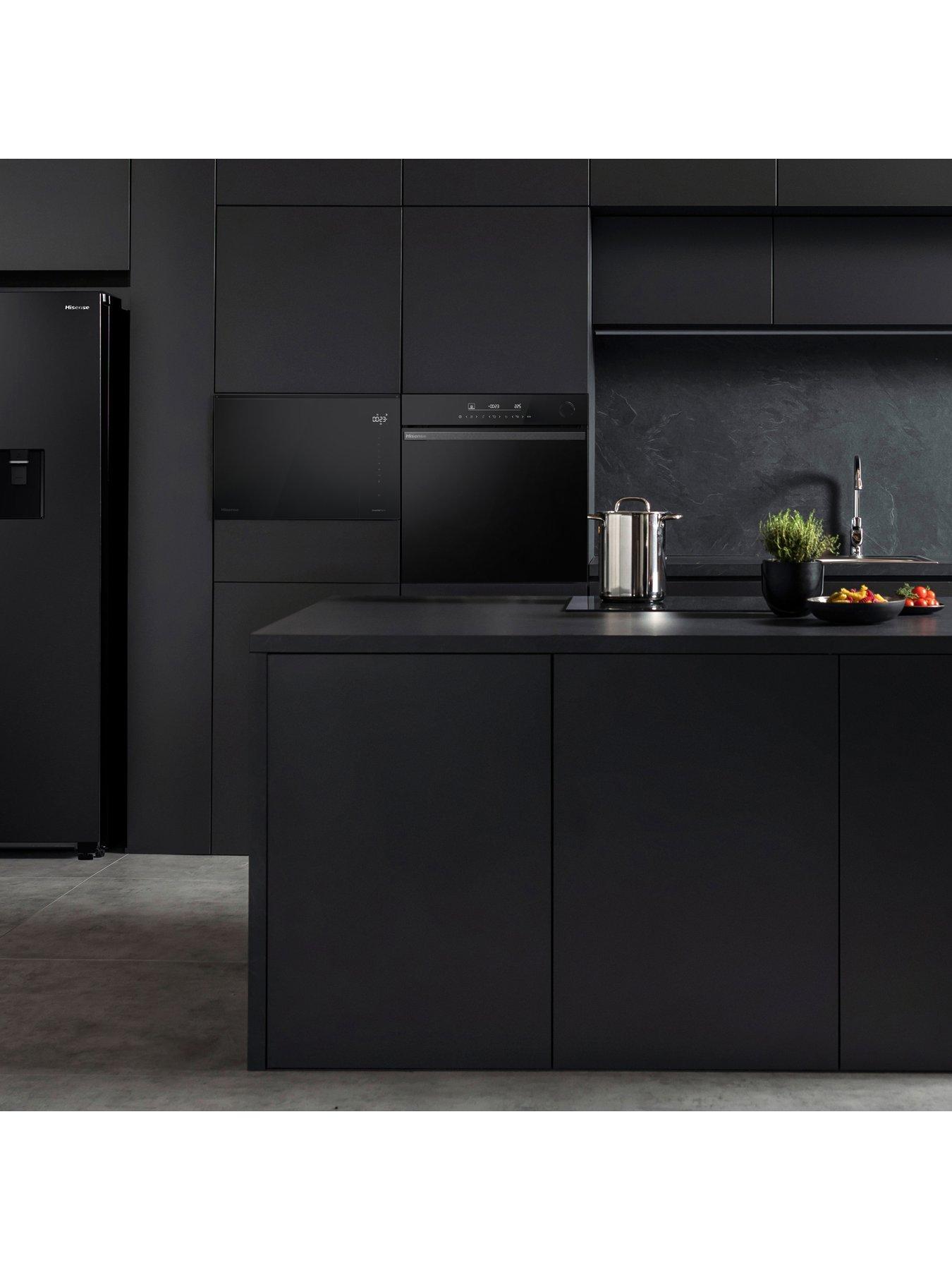 Image 6 of 7 of Hisense Hi6 BlackLine BIM325GI63DBGUK Built-In 25L Solo Microwave with Grill - Jet&nbsp;Black