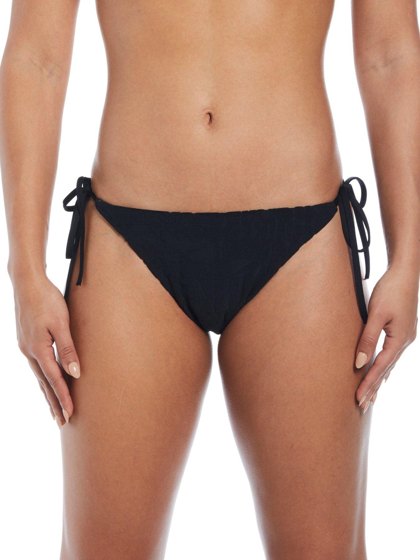 undefined Women's Retro Flow Icon Terry Bikini Bottom-Black