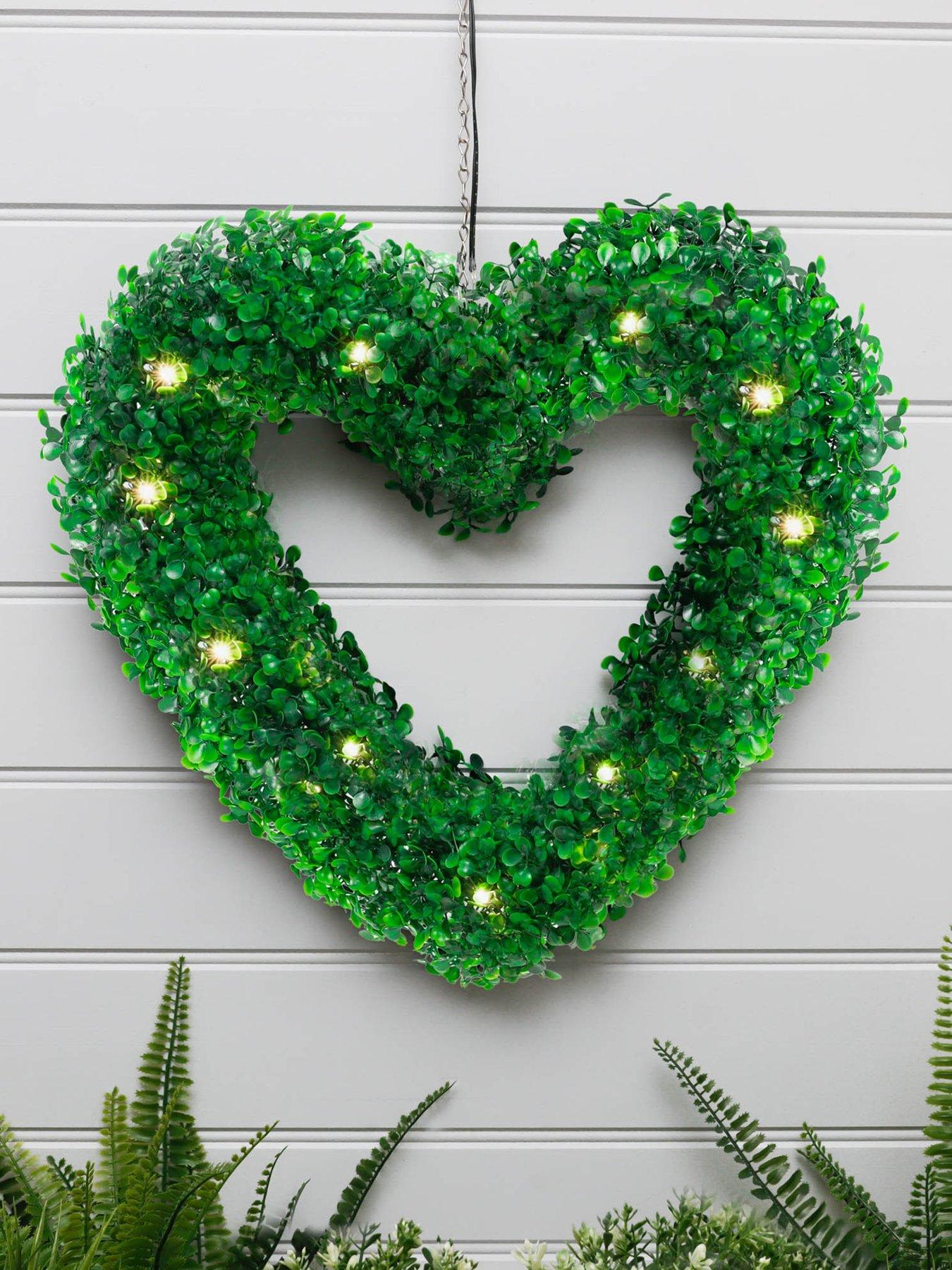 Streetwize Solar Hanging Topiary Heart Light