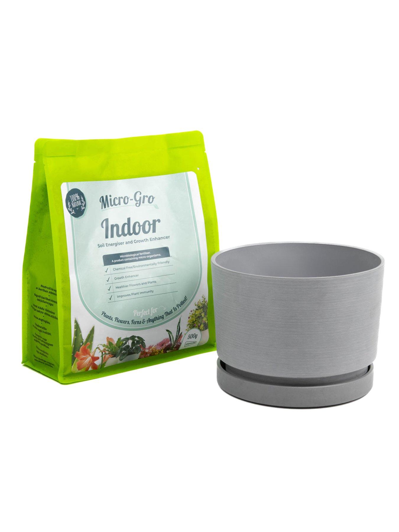 undefined Micro-Gro - Indoor Microbiological Fertilizer Including 1x Self Watering Plant Pot