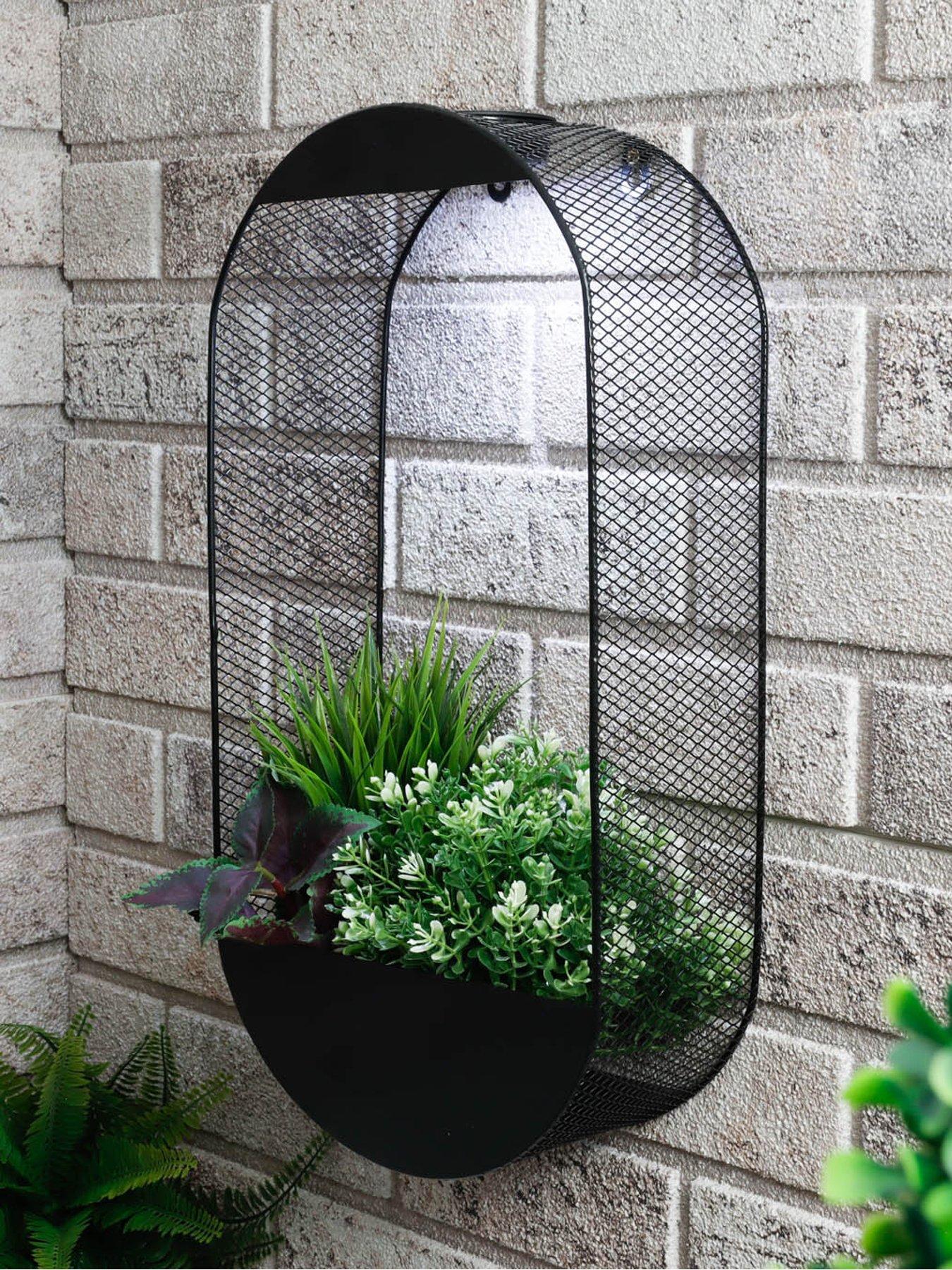 Streetwize Oval Solar Wall Planter