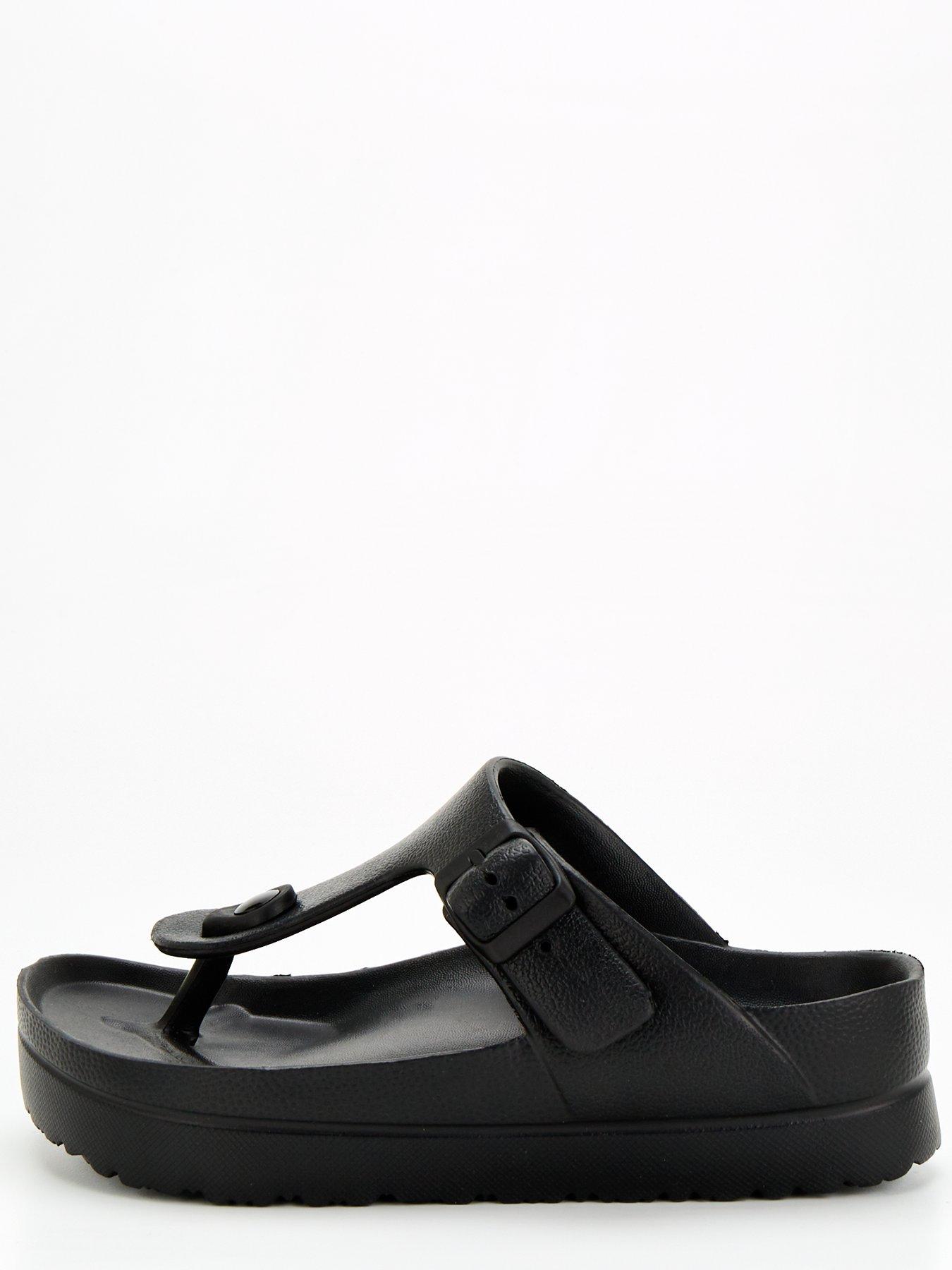  image of everyday-toe-post-eva-slider-black