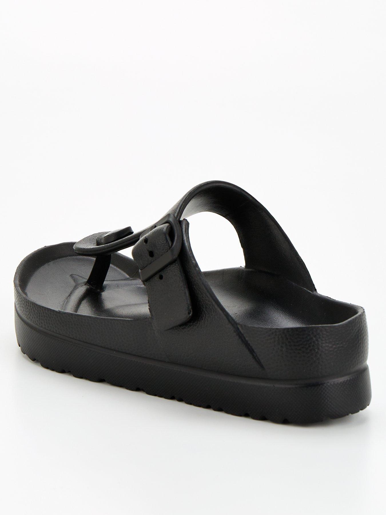 Image 3 of 6 of Everyday Toe Post Eva Slider - Black